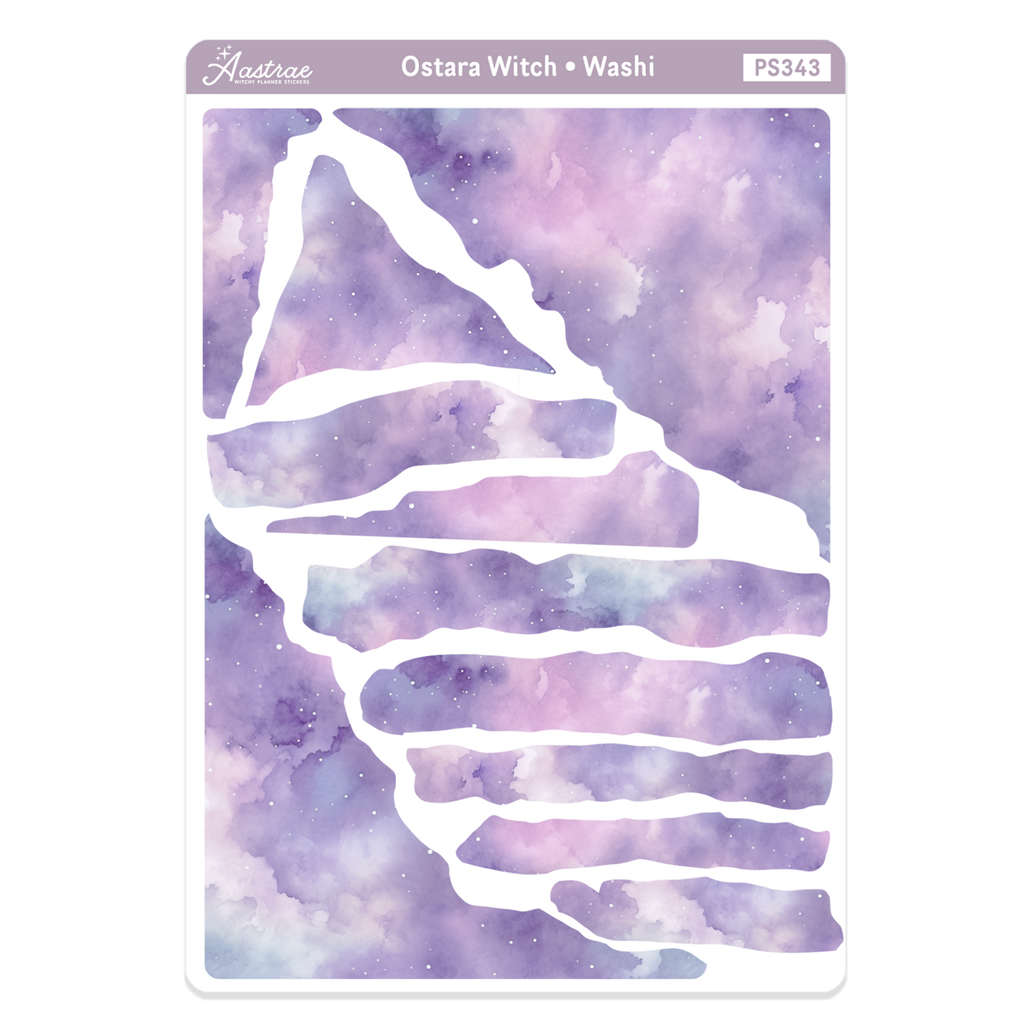 Ostara Washi Torn Paper Stickers