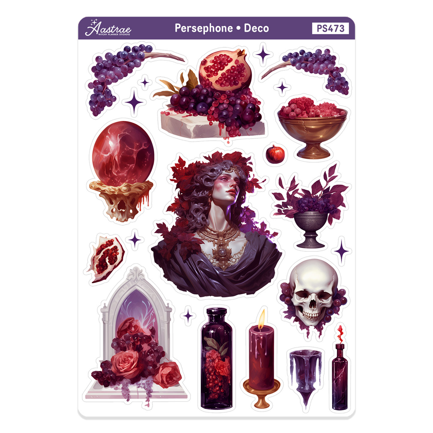 Persephone Sticker Sheet