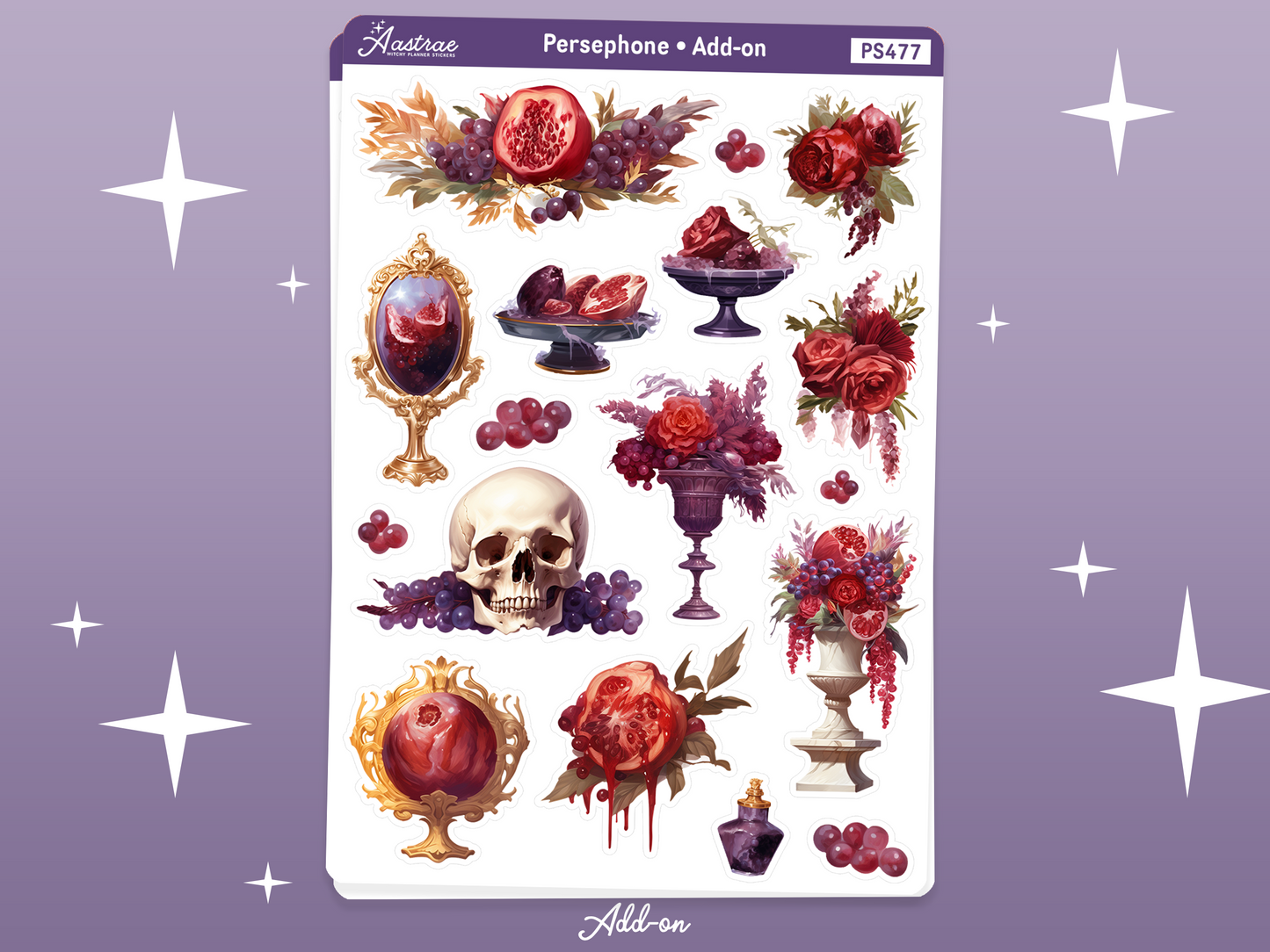 Persephone Journaling Stickers Kit