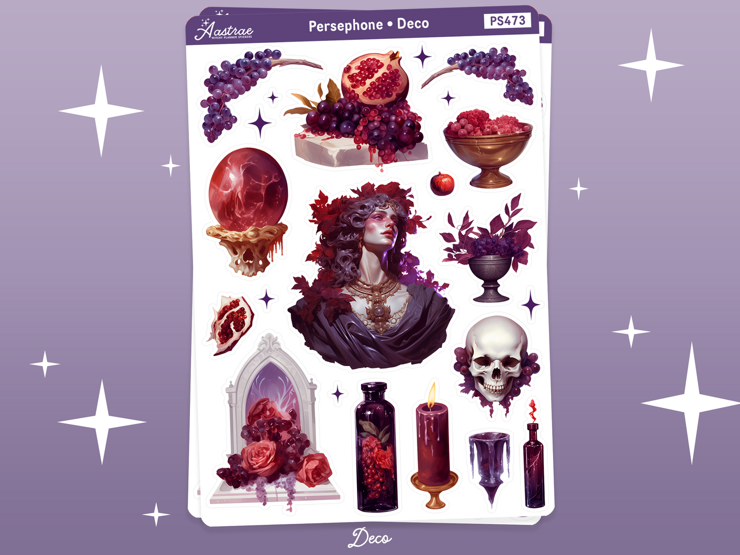 Persephone Journaling Stickers Kit