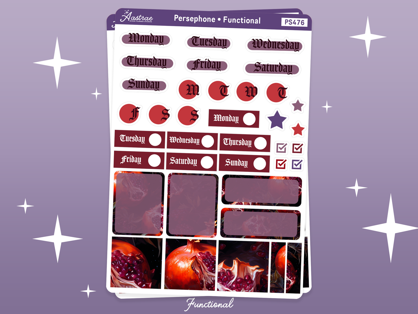 Persephone Journaling Stickers Kit