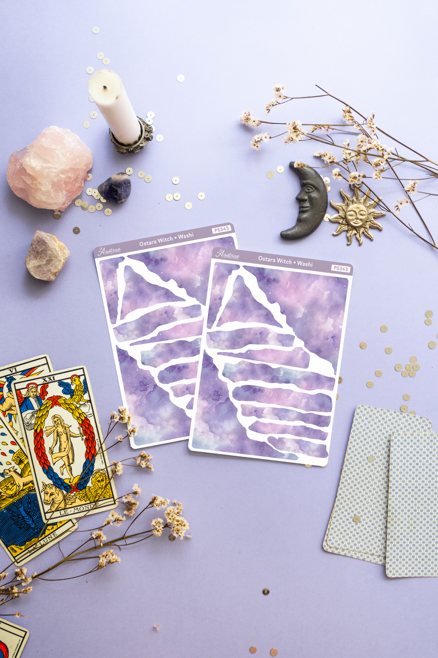 Ostara Washi Torn Paper Stickers