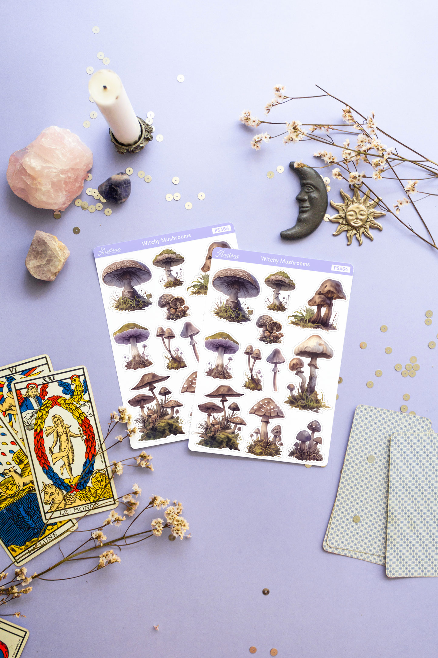 Witchy Mushroom Sticker Sheet