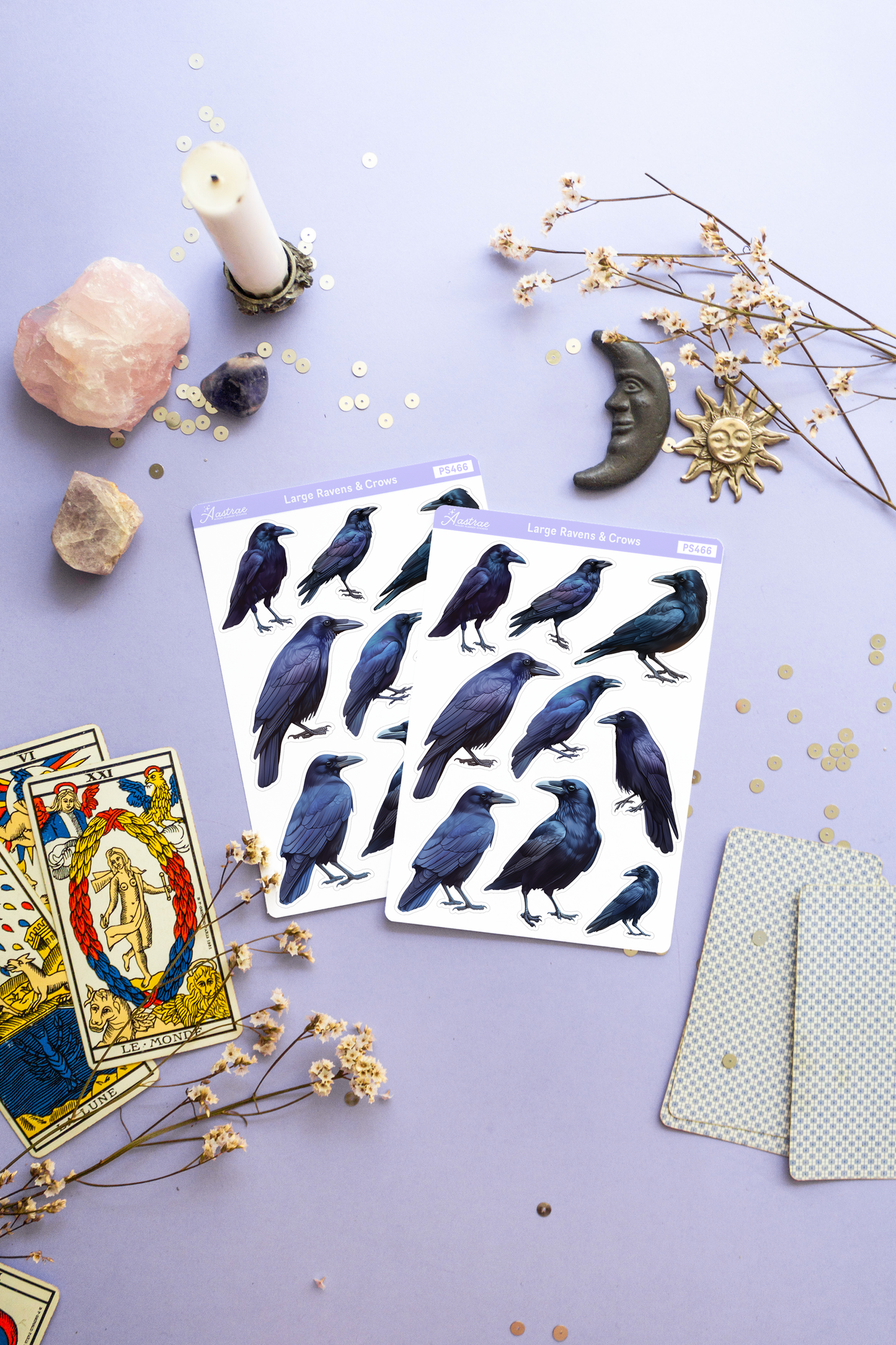 Large Crows Sticker Sheet