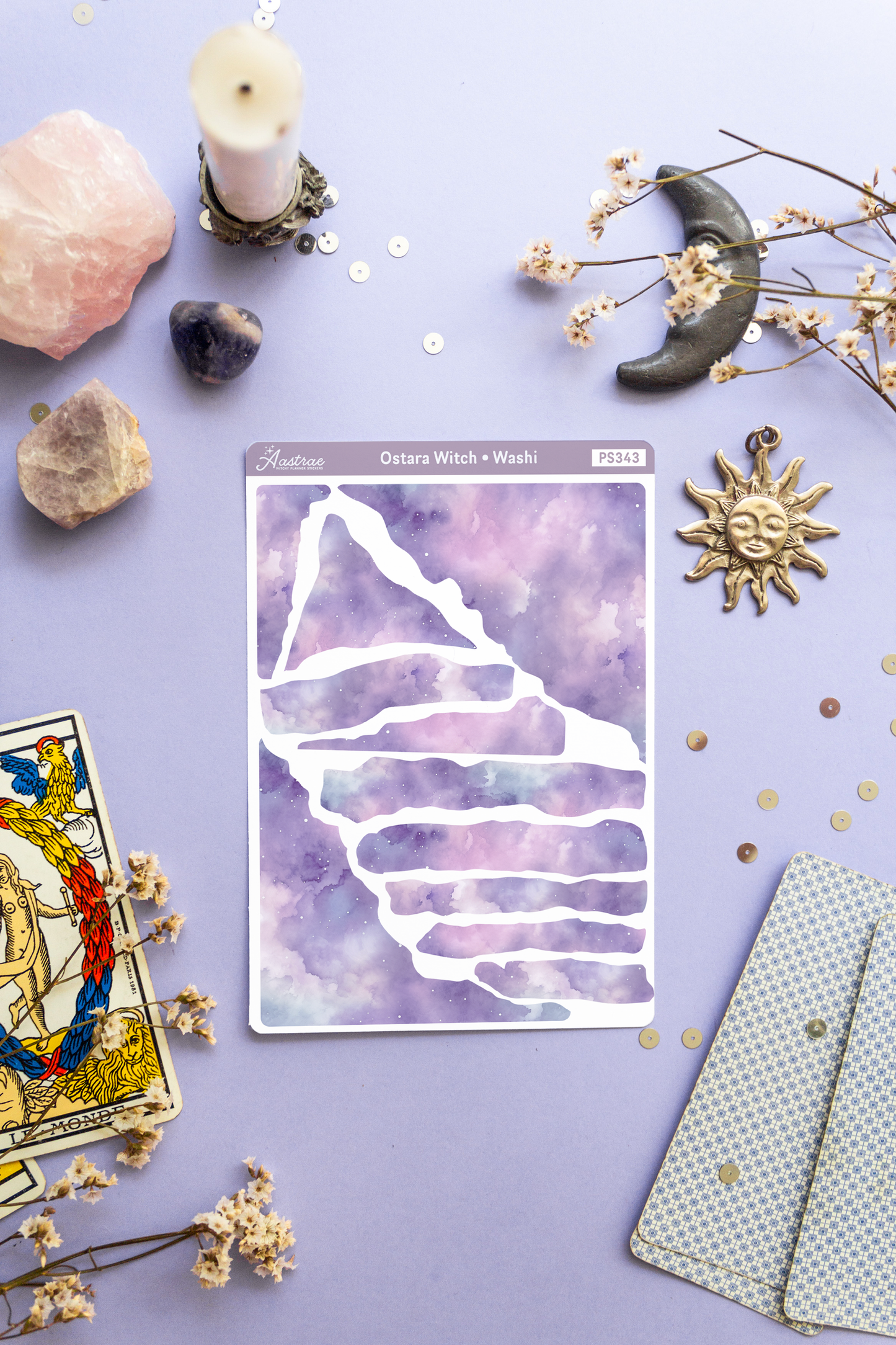 Ostara Washi Torn Paper Stickers