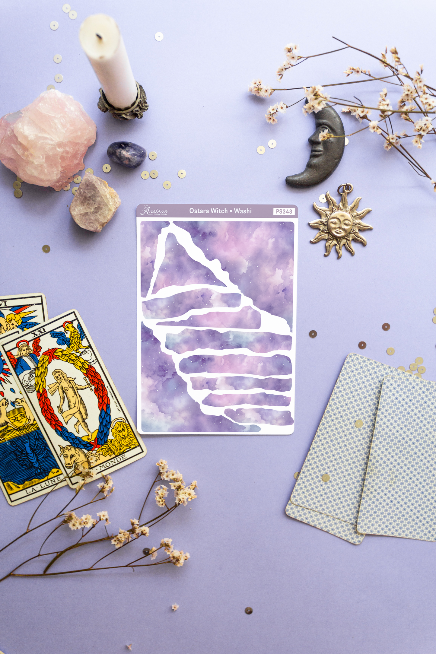 Ostara Washi Torn Paper Stickers