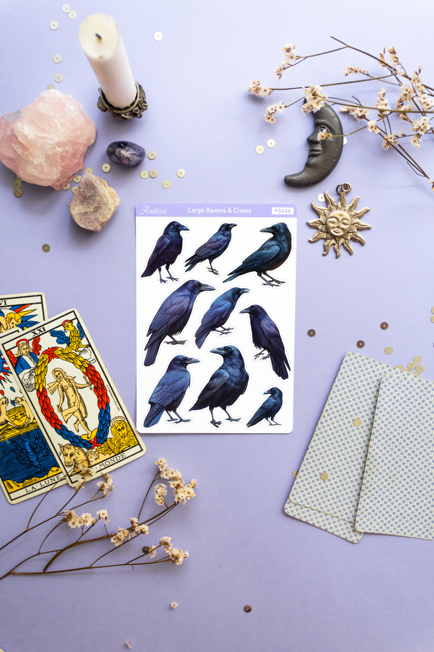 Large Crows Sticker Sheet