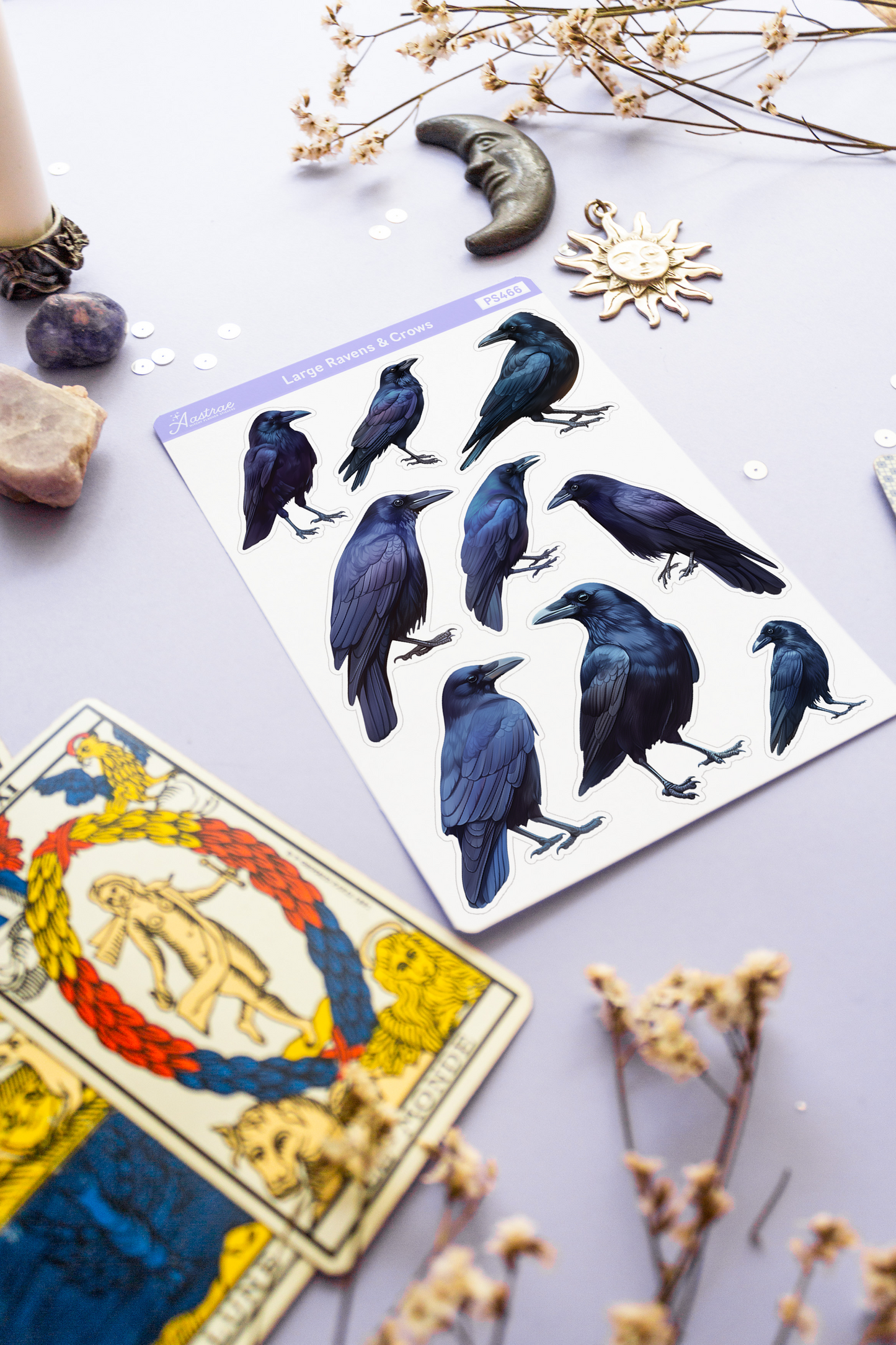 Large Crows Sticker Sheet