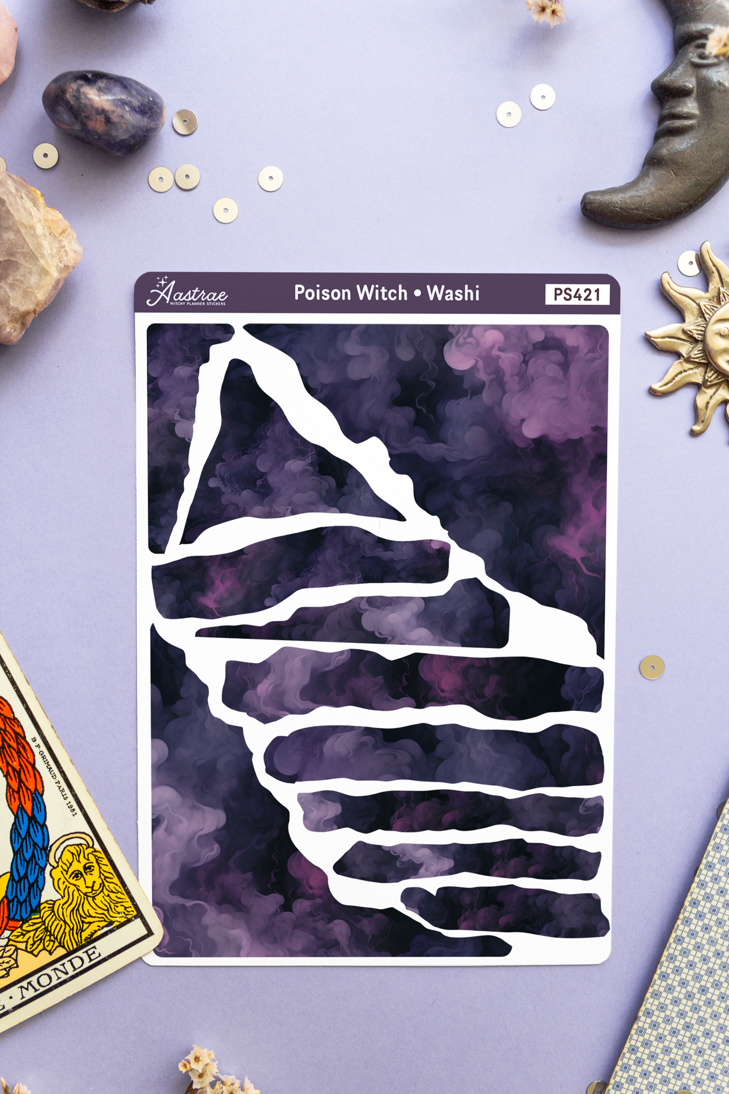 Purple Poison Washi Sticker Sheet