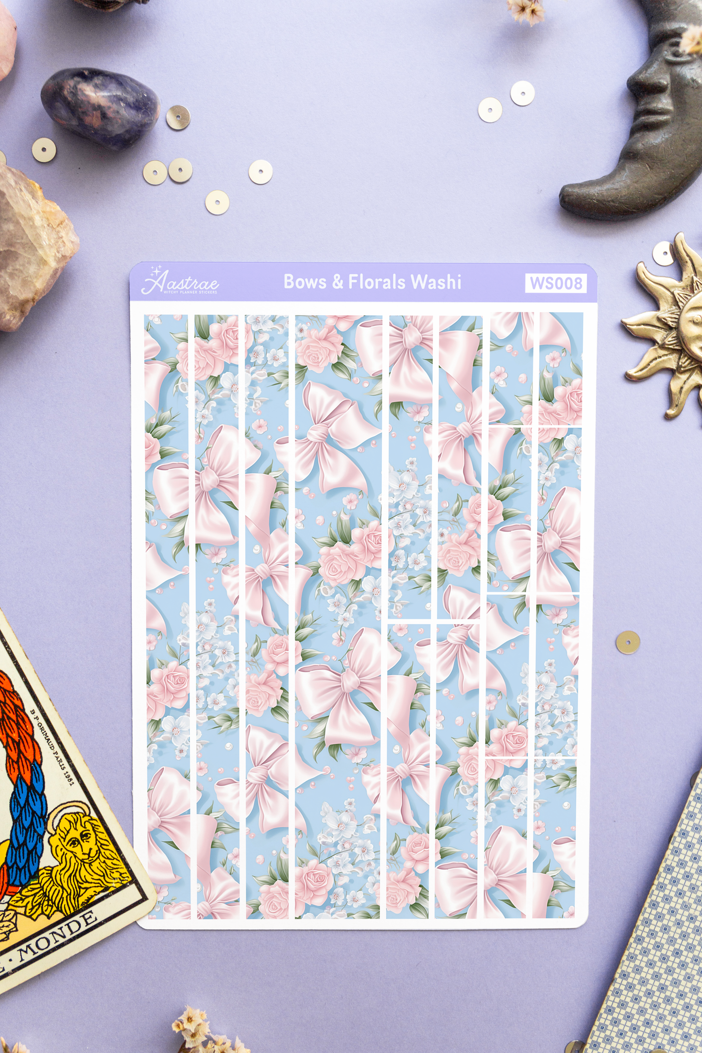 Coquette Washi Tape Sticker Sheet