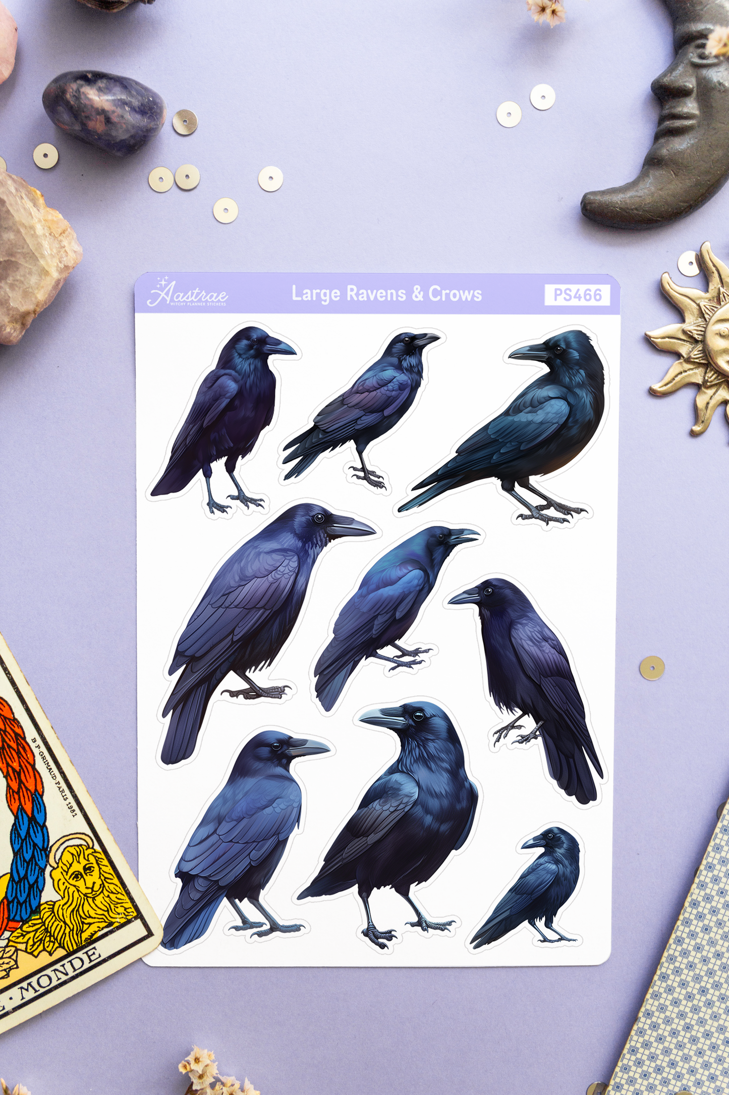 Large Crows Sticker Sheet