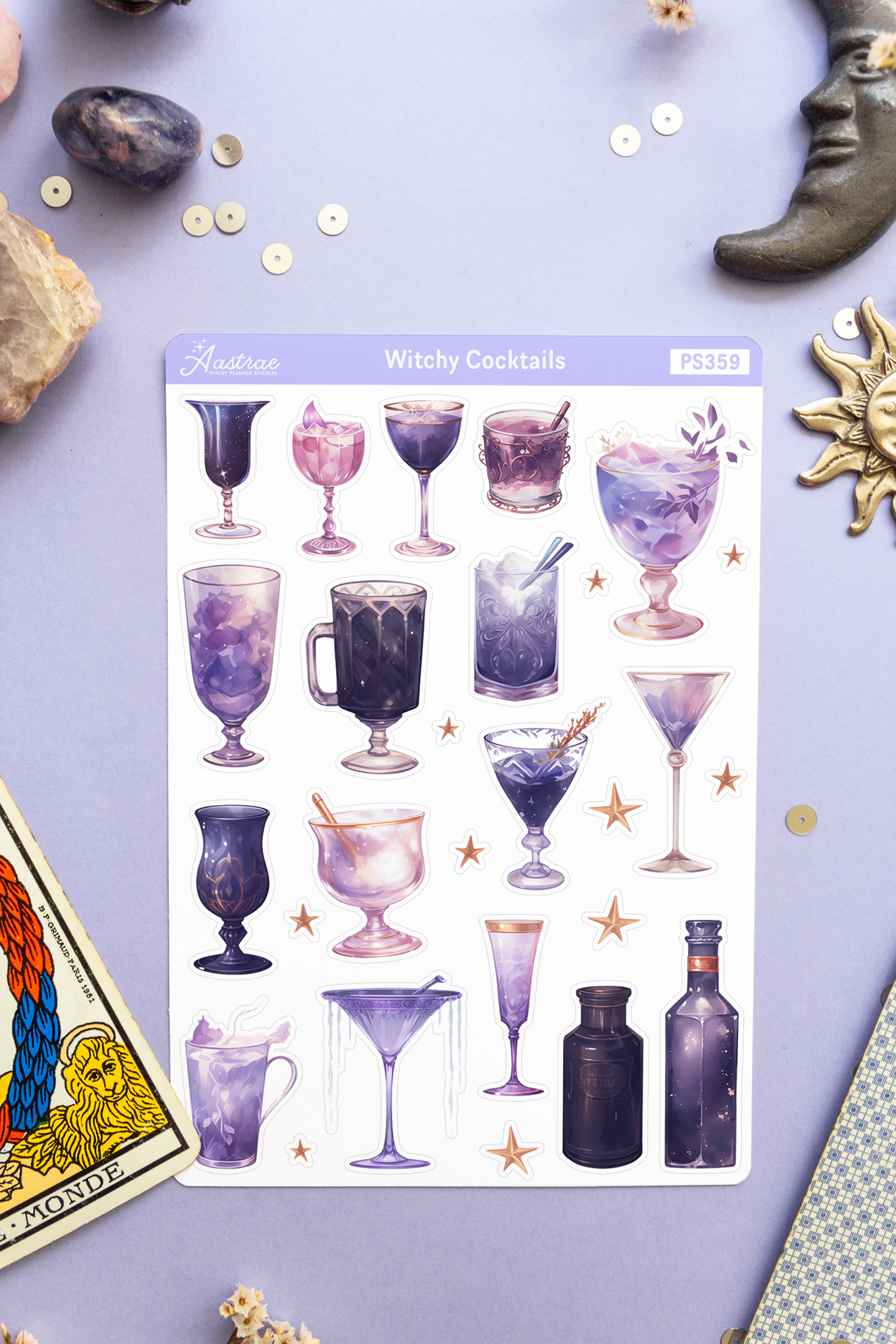 Enchanted Cocktails Drinks Stickers