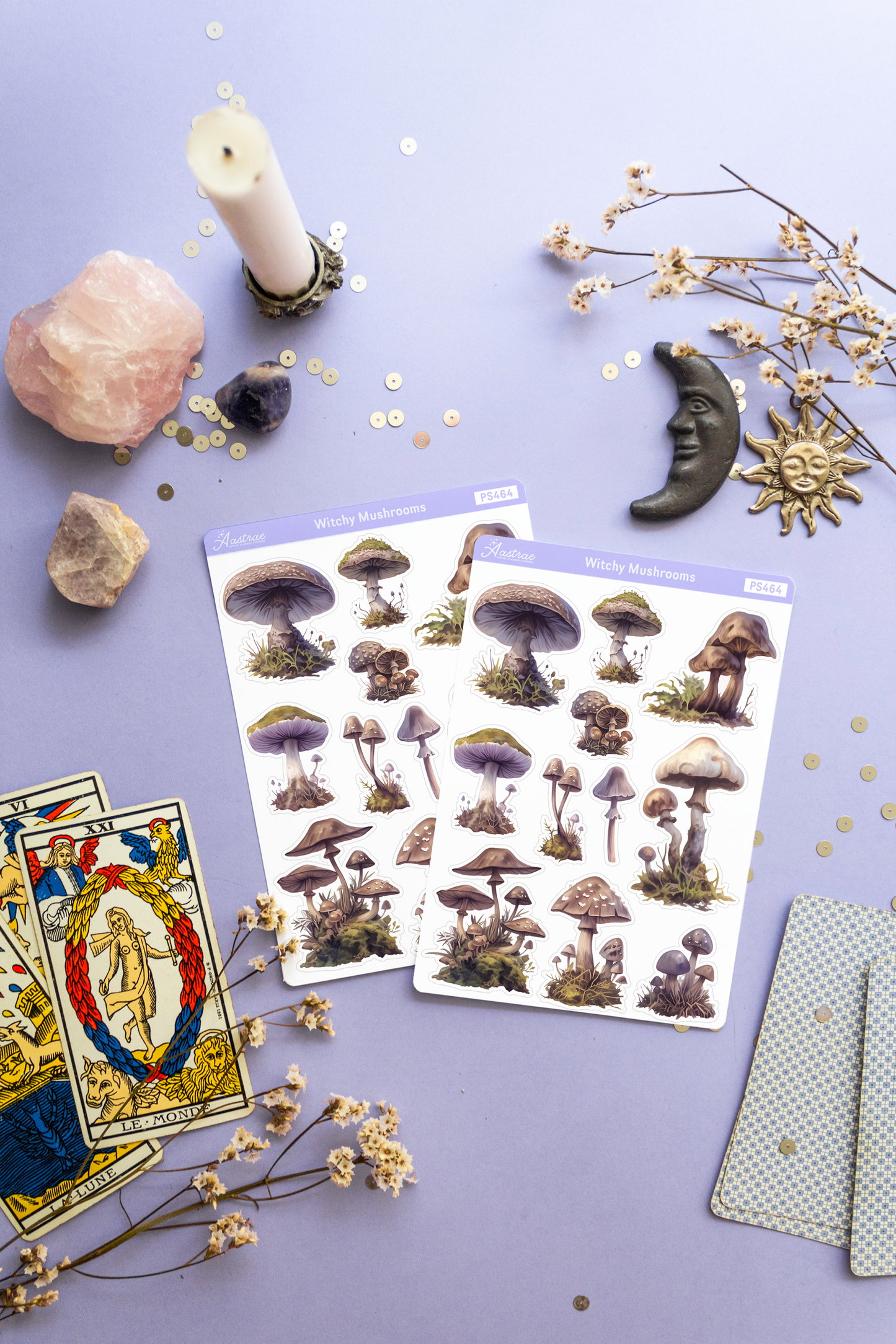 Witchy Mushroom Sticker Sheet