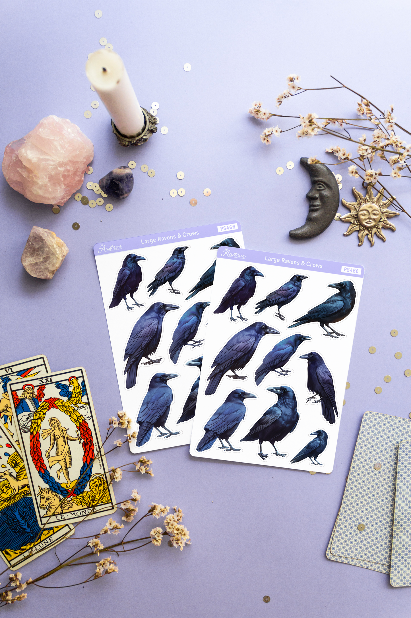 Large Crows Sticker Sheet