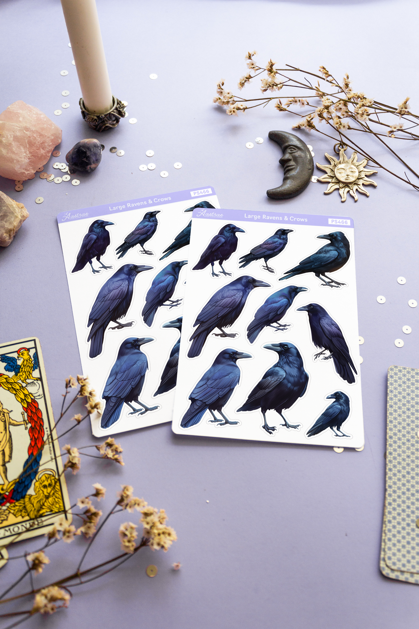 Large Crows Sticker Sheet