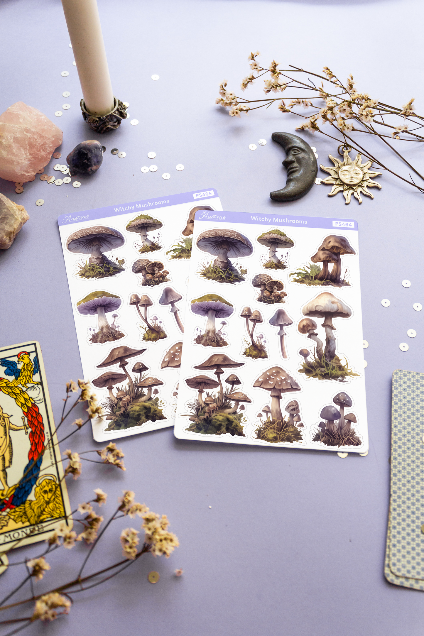 Witchy Mushroom Sticker Sheet