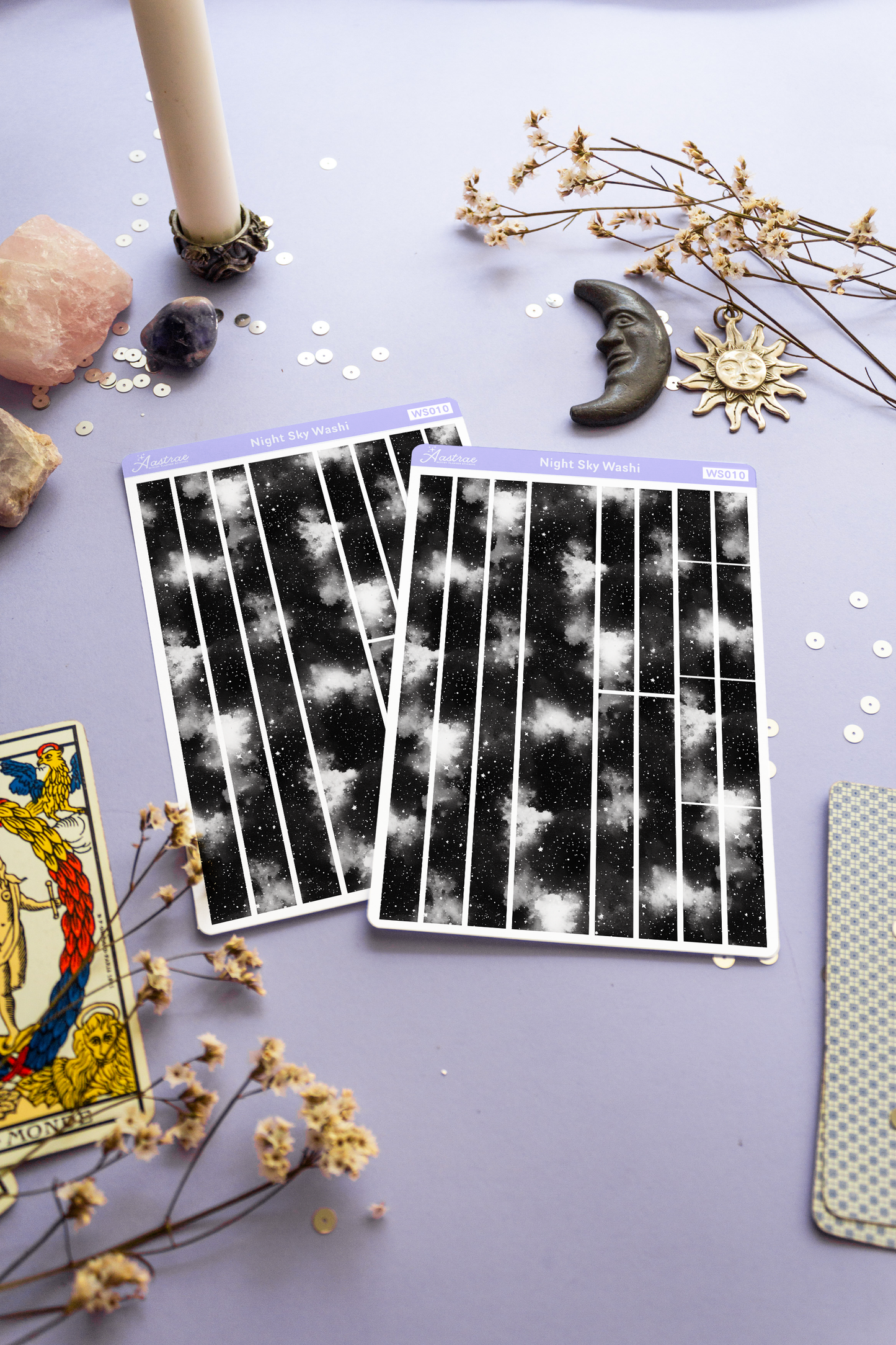 Night Sky Washi Tape Sticker Sheet