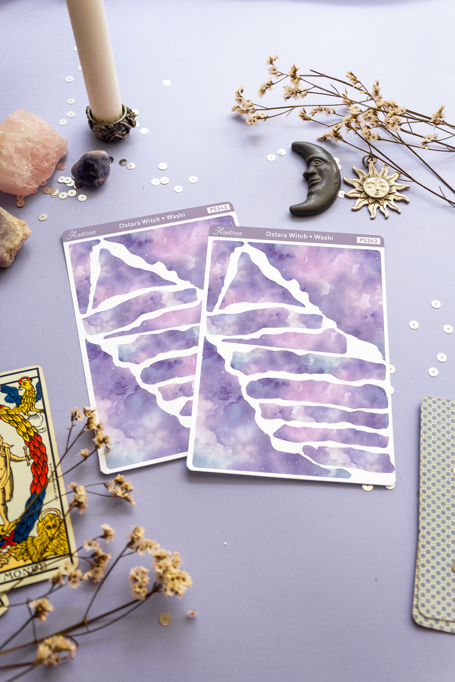 Ostara Washi Torn Paper Stickers