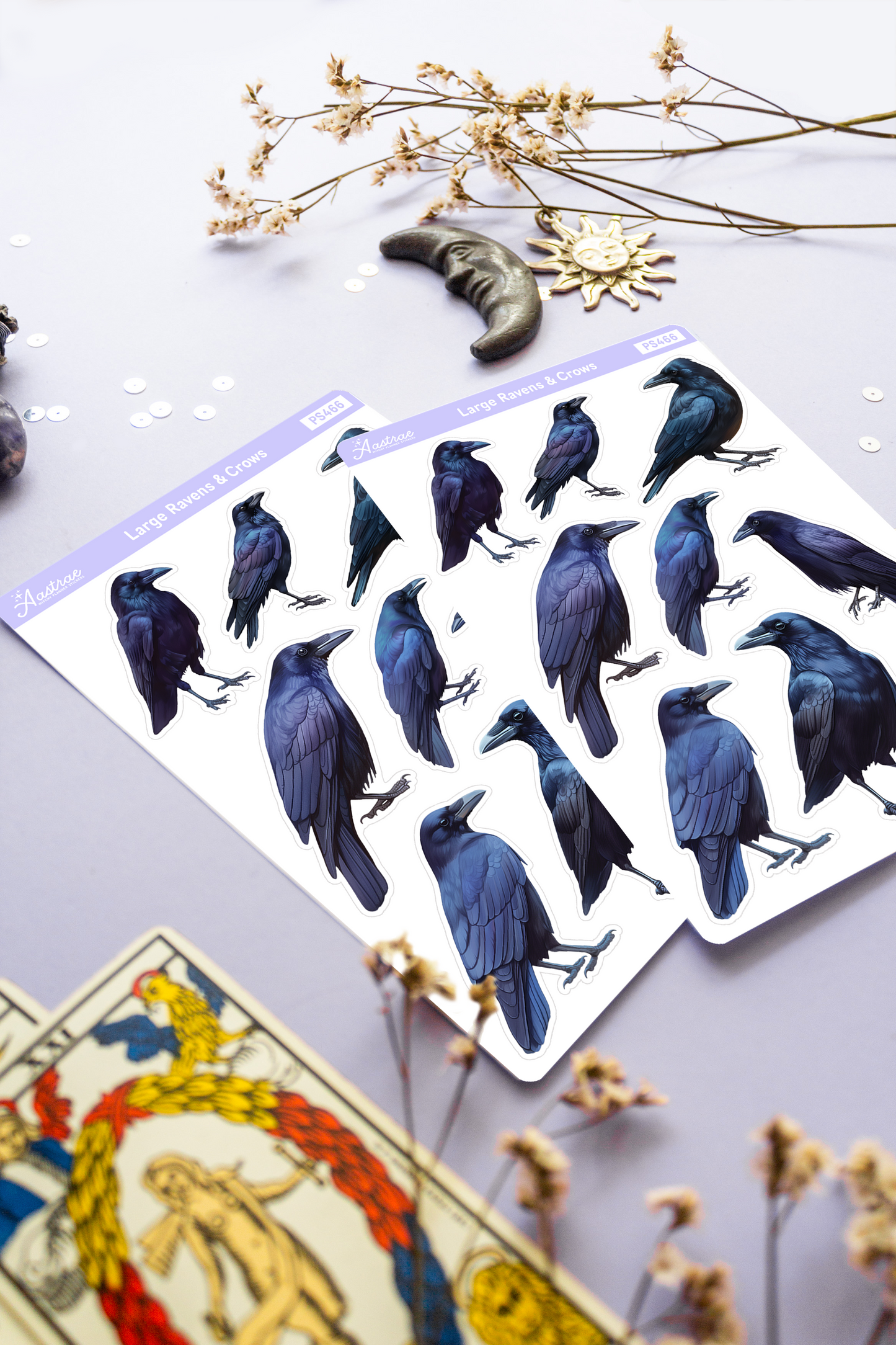 Large Crows Sticker Sheet