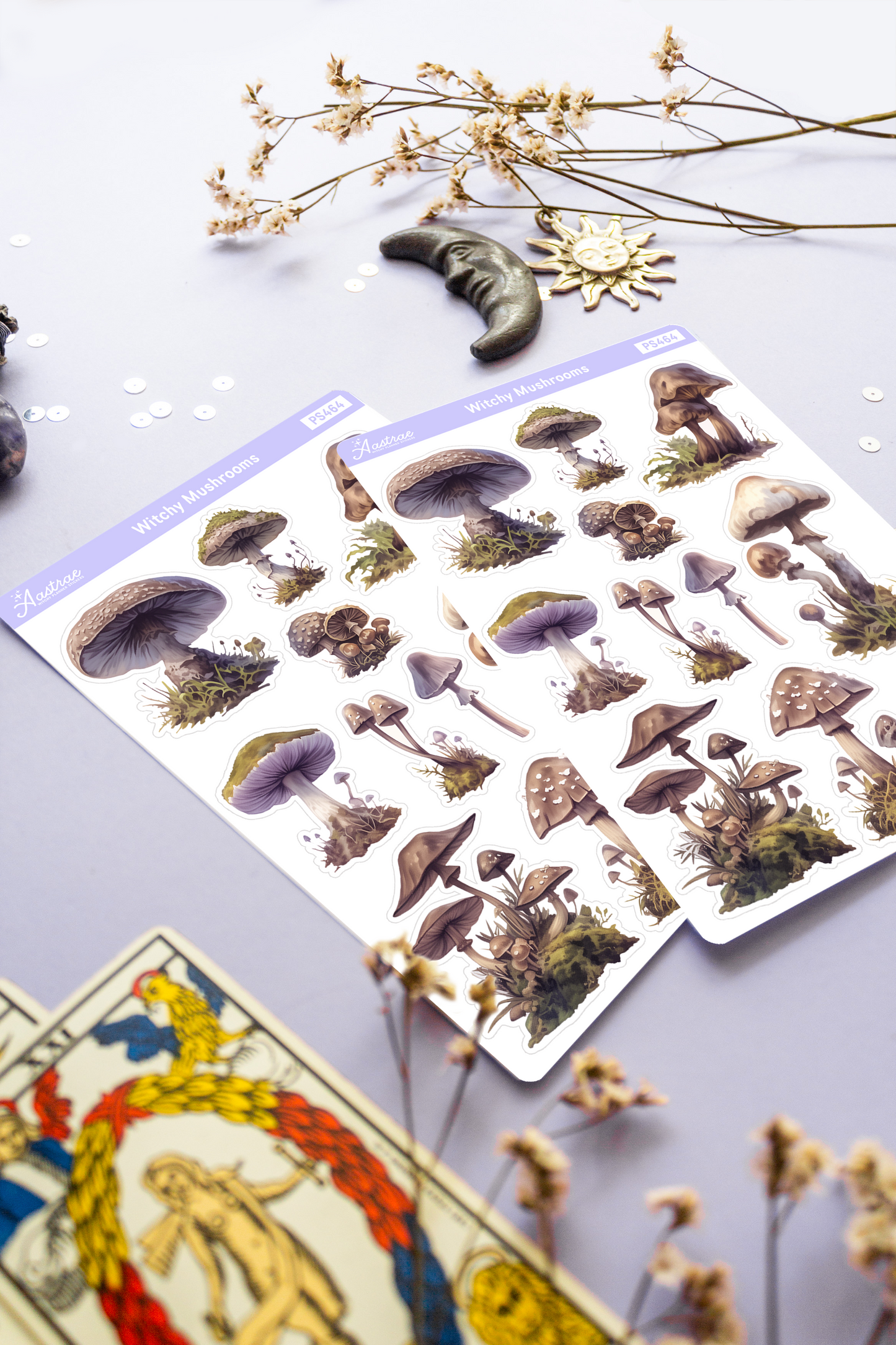 Witchy Mushroom Sticker Sheet