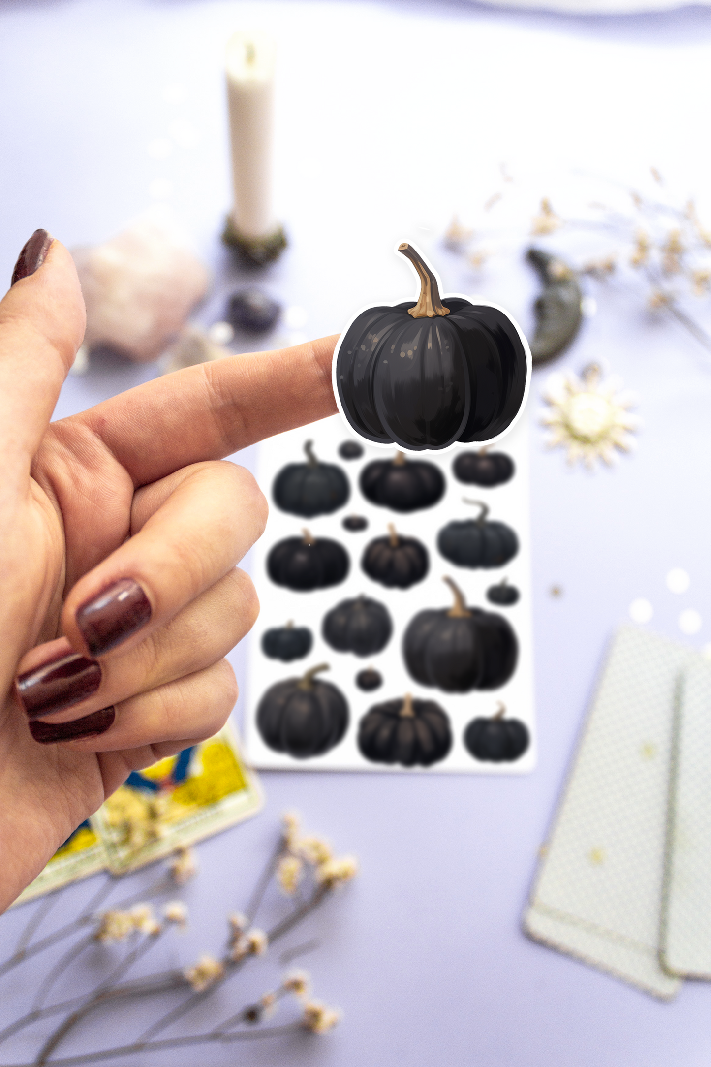 Black Pumpkins Sticker Sheet
