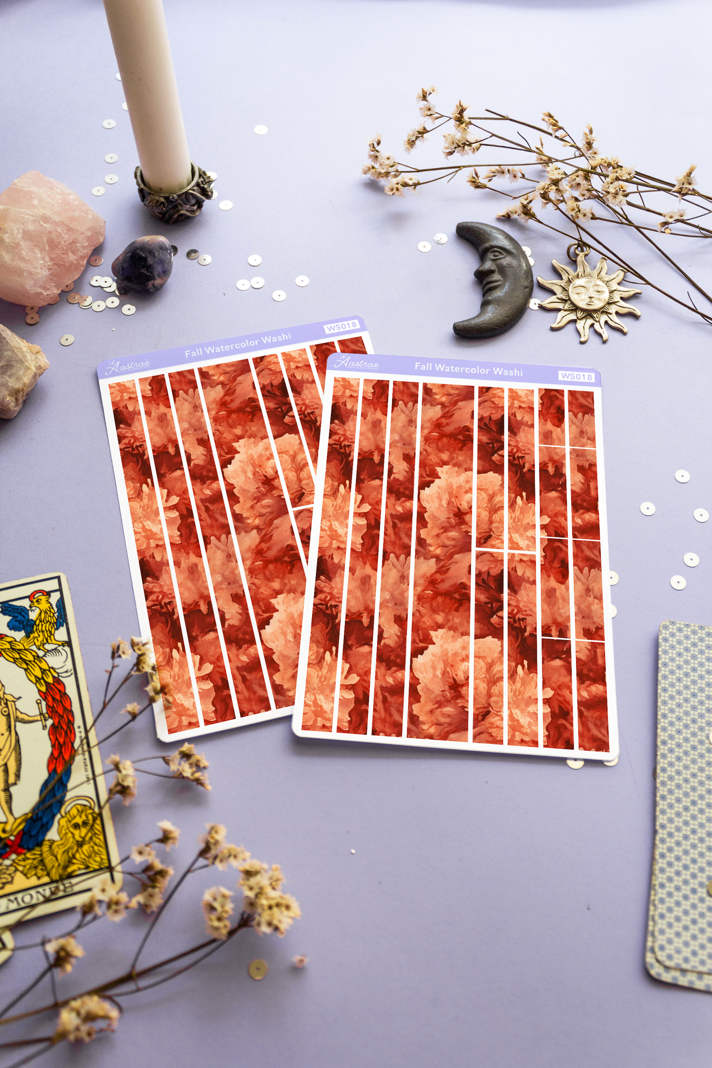 Fall Watercolor Washi Sticker Sheet