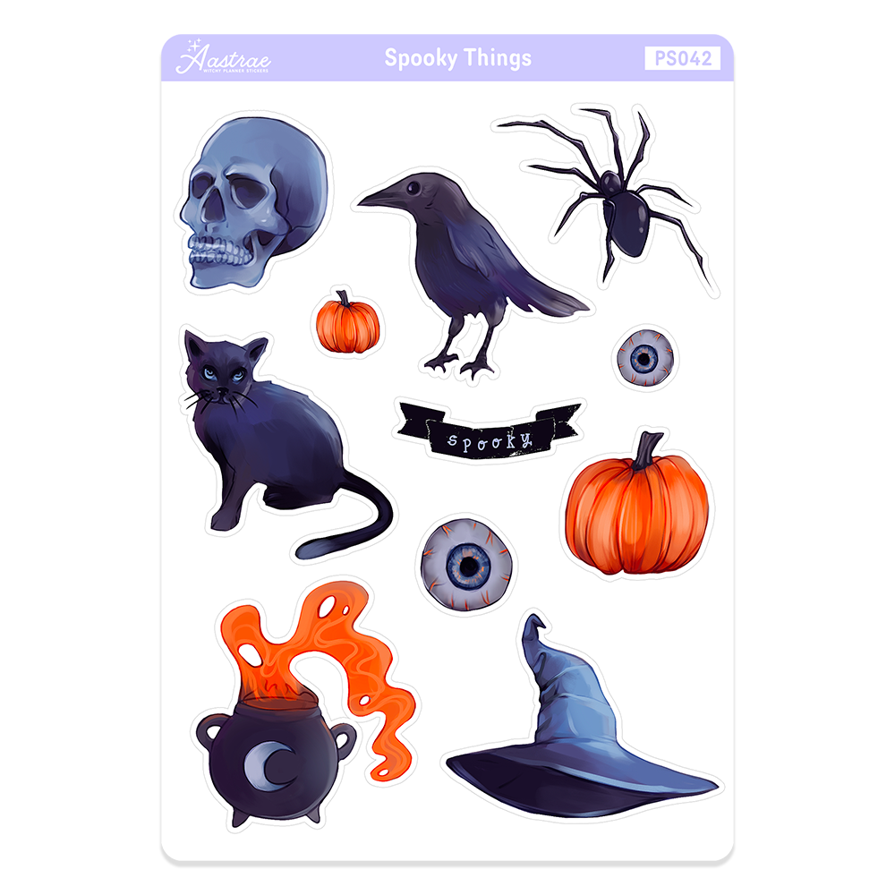 Spooky Halloween Planner Stickers