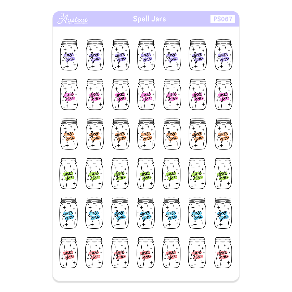 Spell Jar Icon Stickers