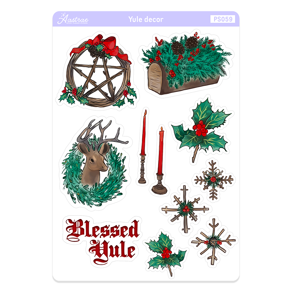 Yule Planner Stickers