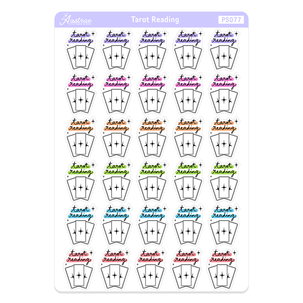 Tarot Reading Stickers for Planner