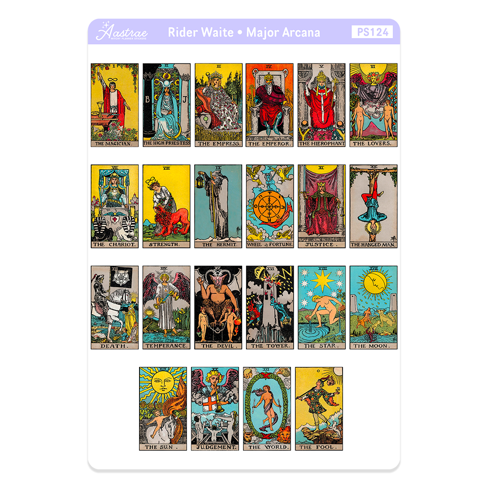 Rider Waite Major Arcana Stickers for Journaling – aastrae