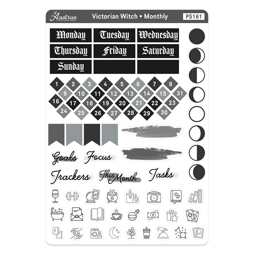 Victorian Witch Monthly Journal Kit