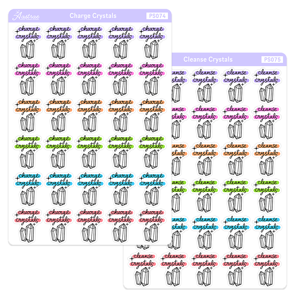 BUNDLE • Crystals Sticker Sheet (2 Sheets)
