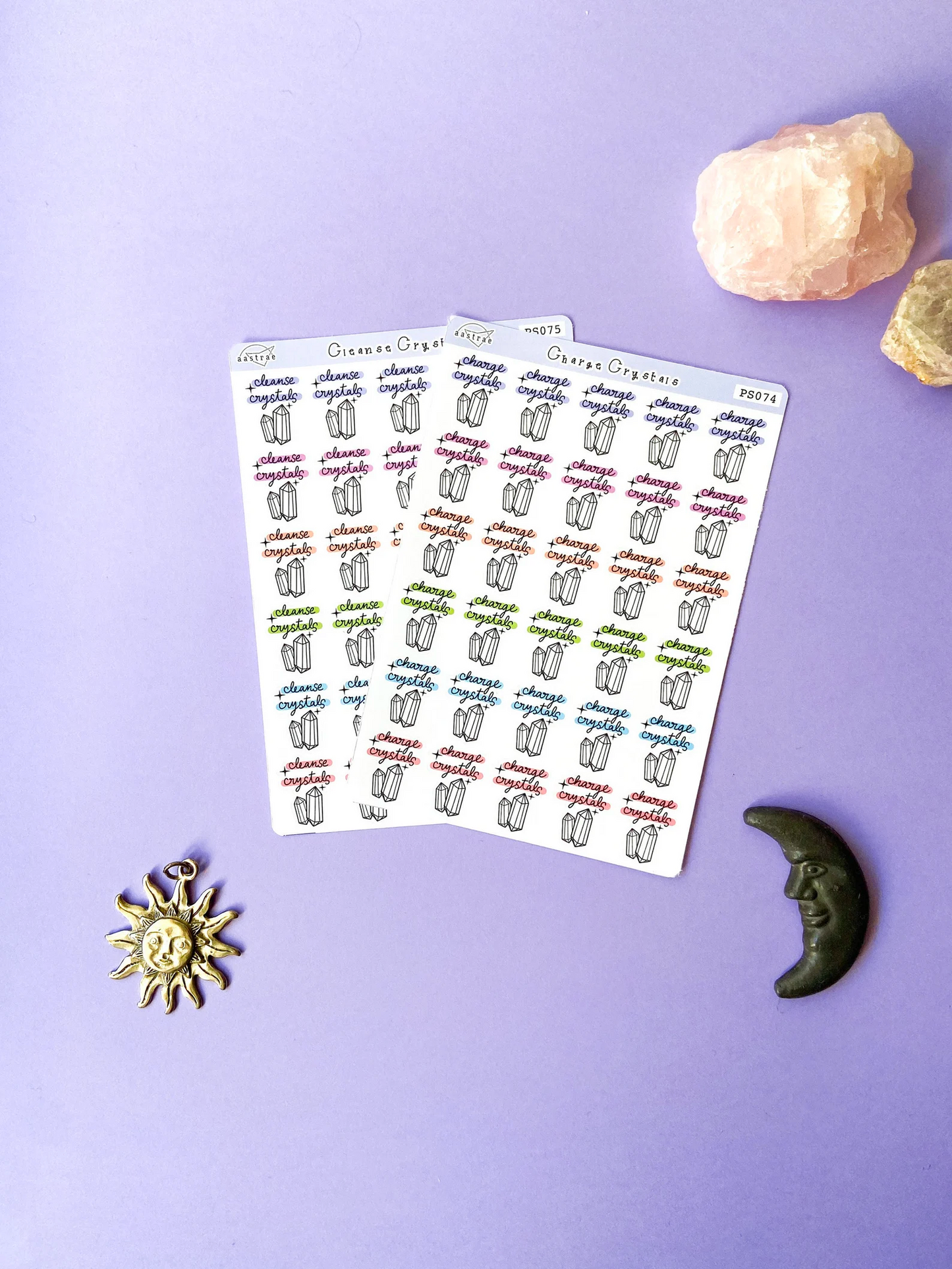 BUNDLE • Crystals Sticker Sheet (2 Sheets)