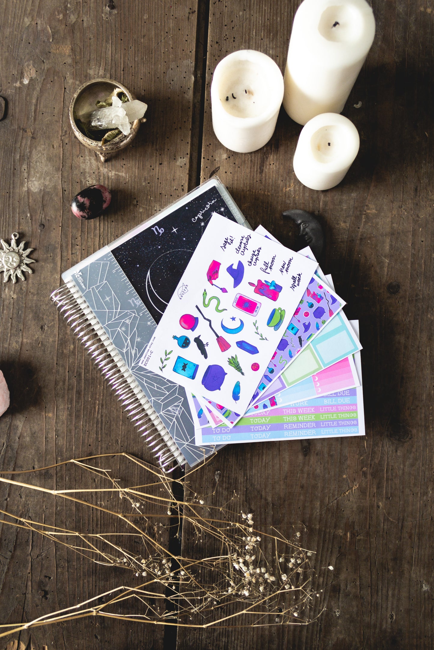 Neon Witch Vertical Planner Kit