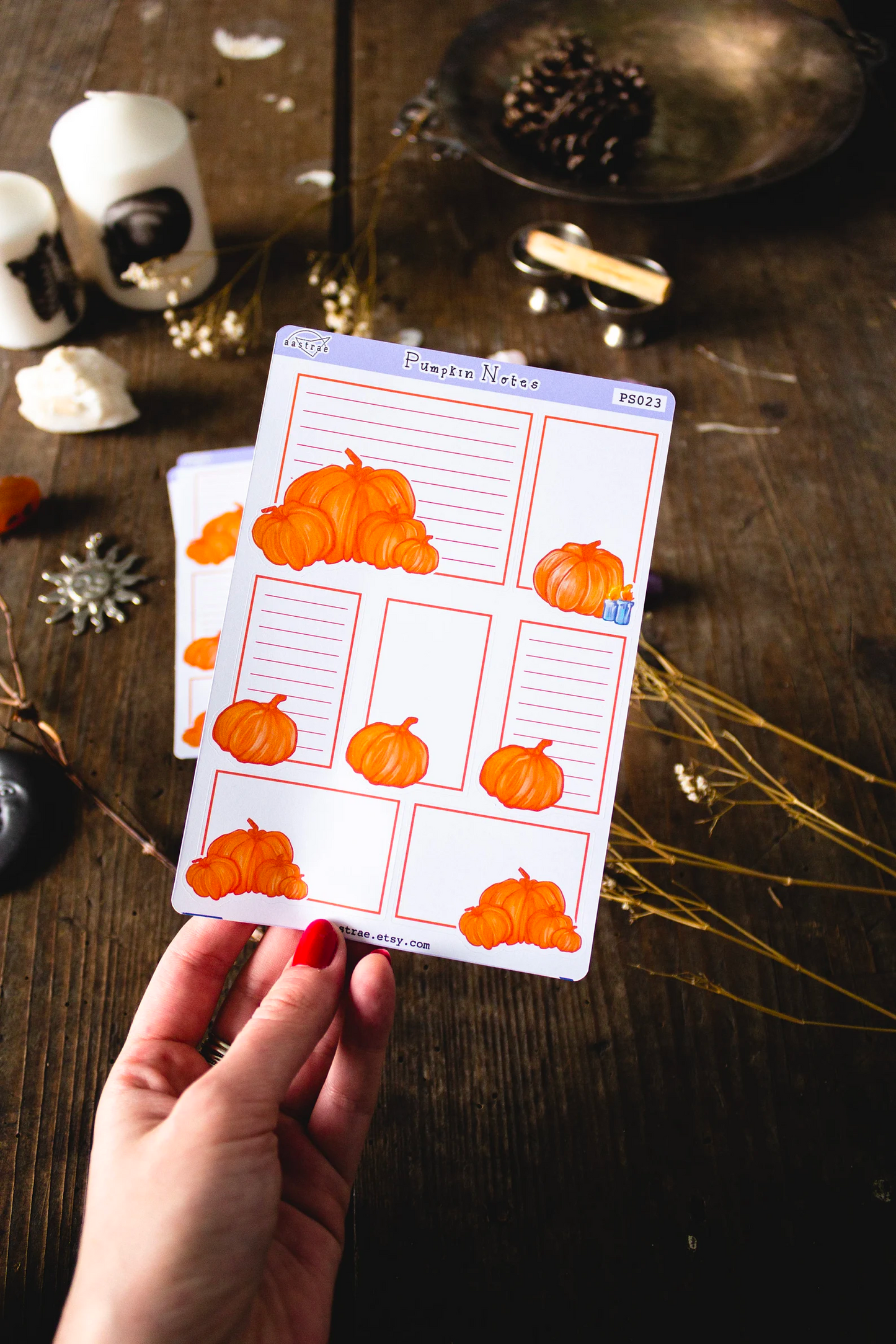 Fall Pumpkins Planner Boxes