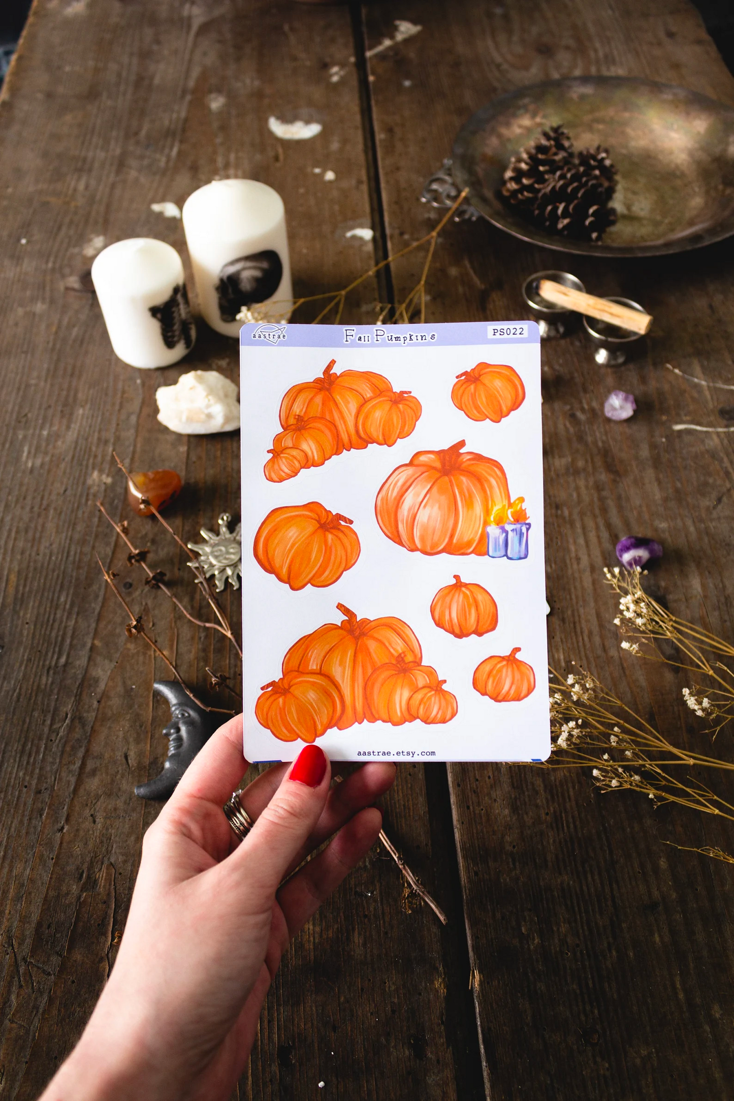 Fall Pumpkins Planner Stickers