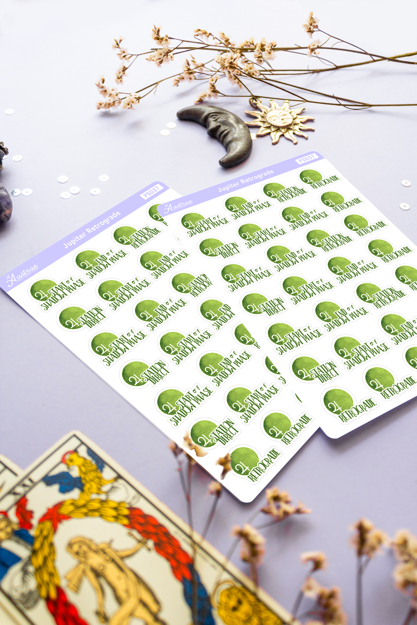 Jupiter Retrograde Stickers for Planner