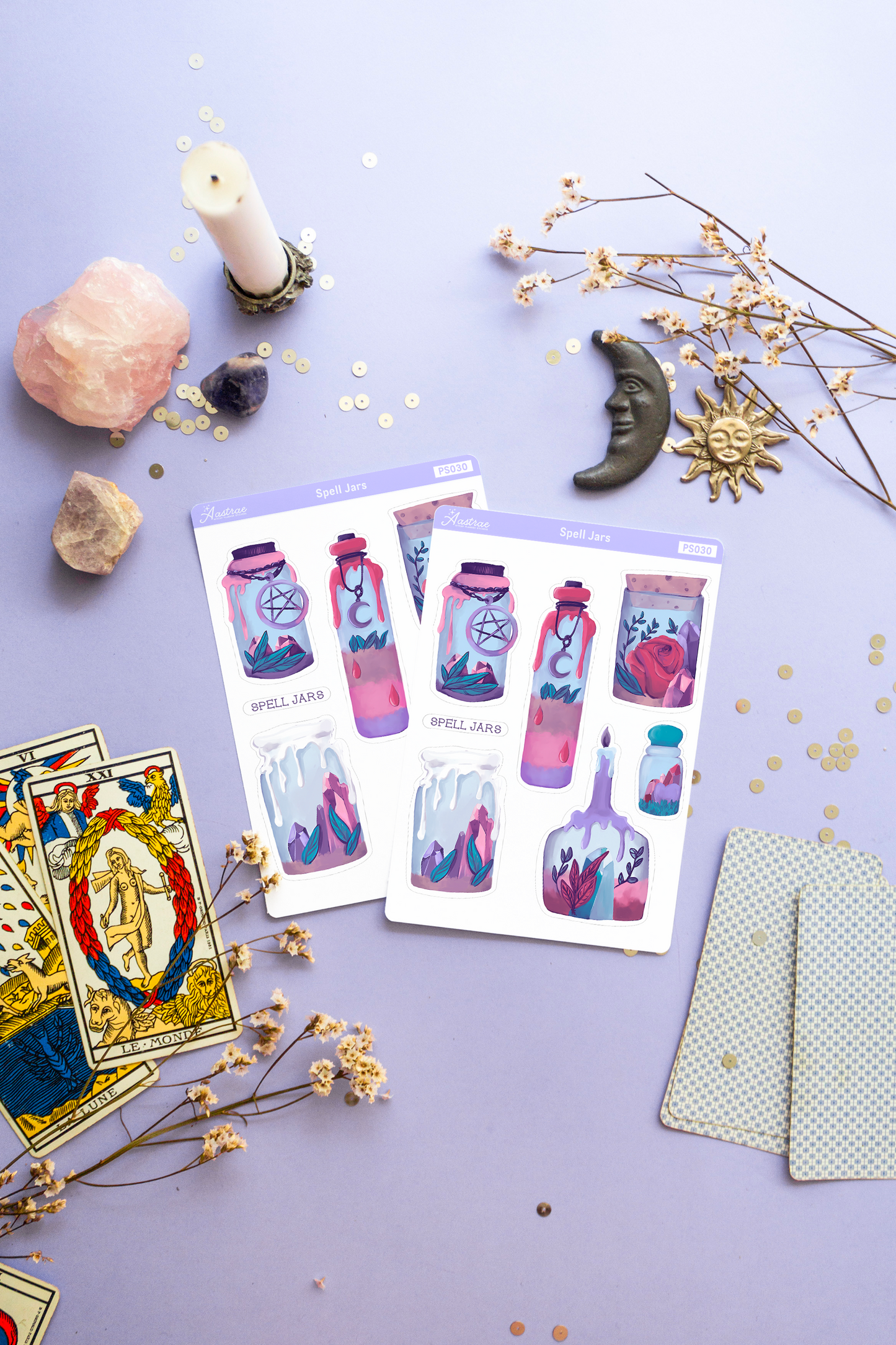 Witch Spell Jars Stickers