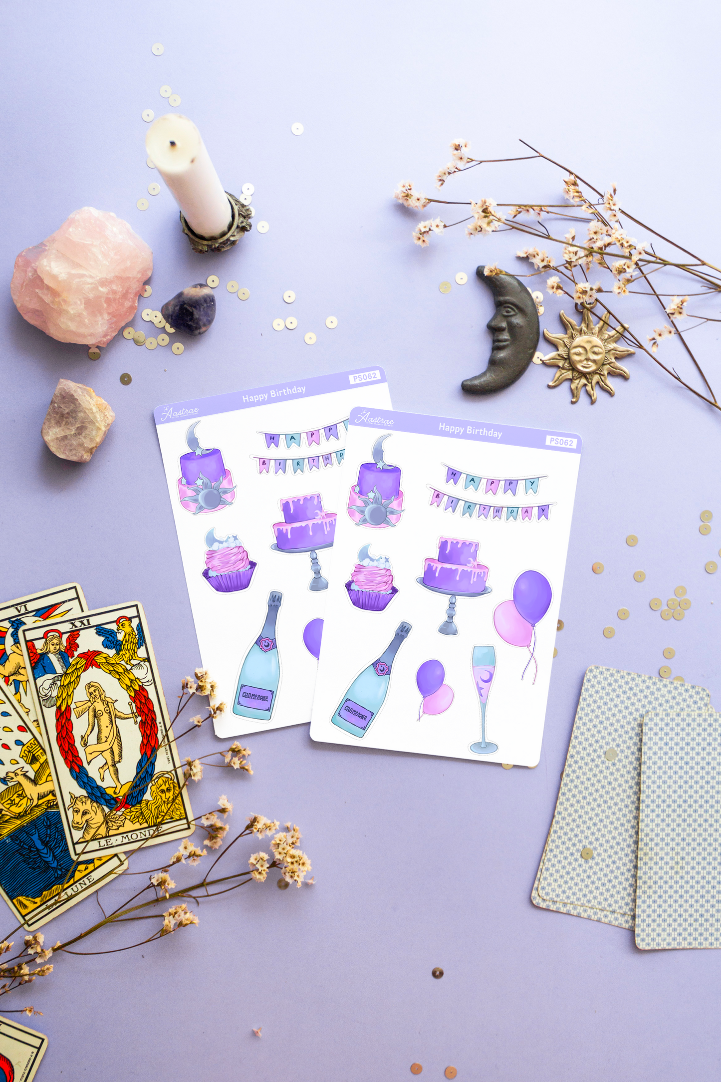 Witchy Birthday Planner Stickers