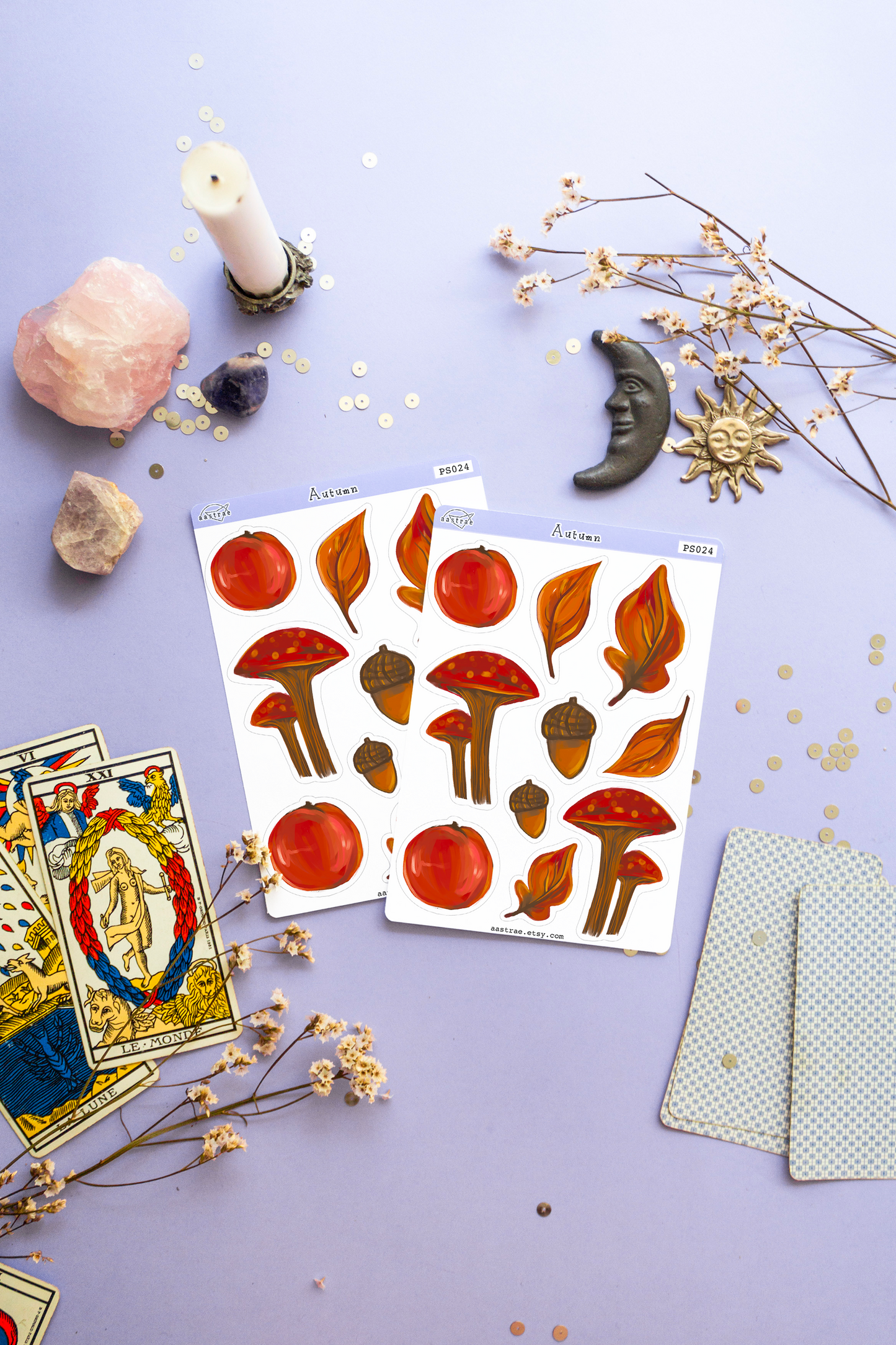 Fall Botanical Planner Stickers