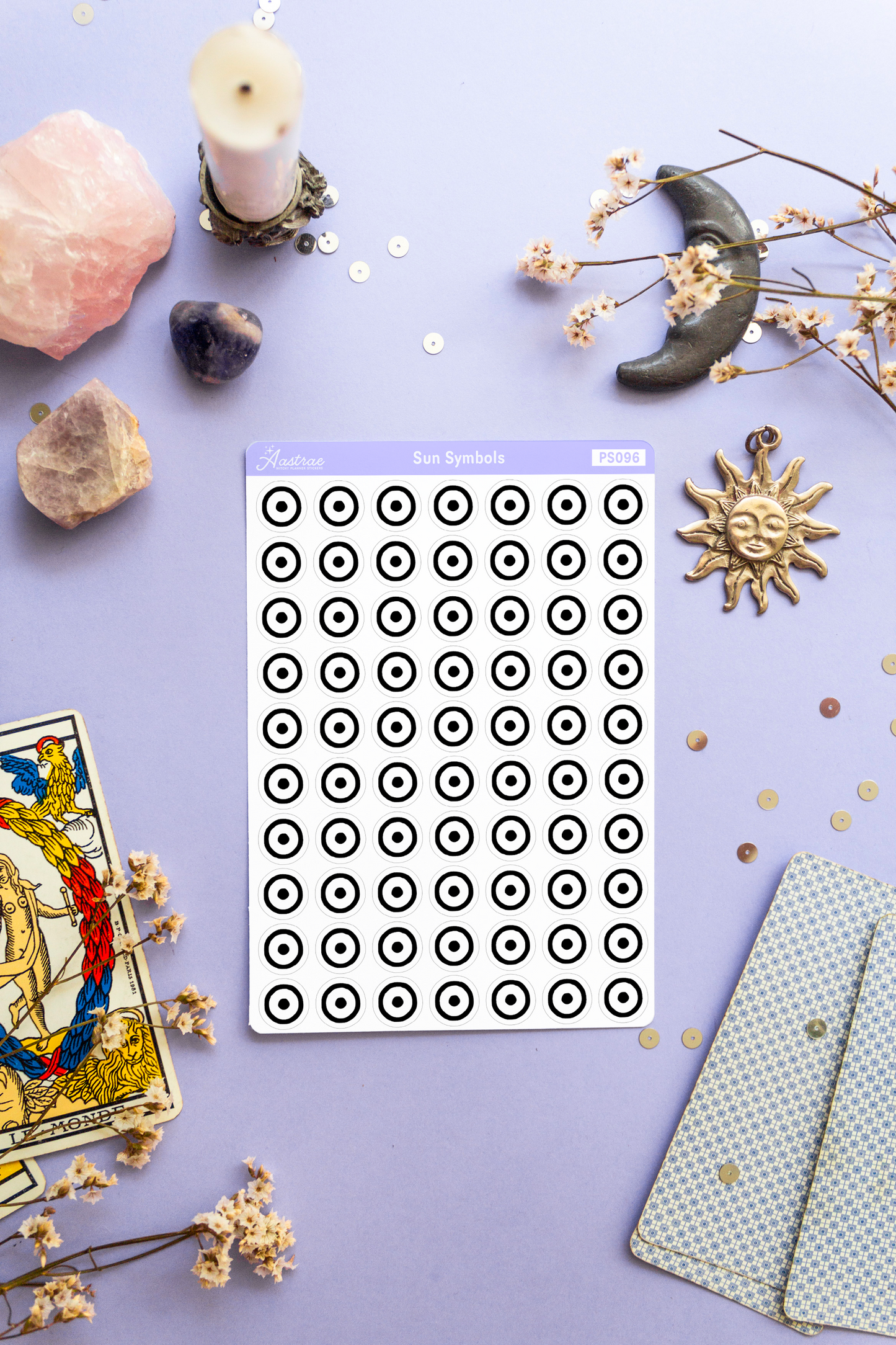 Astrology Sun Symbol Stickers