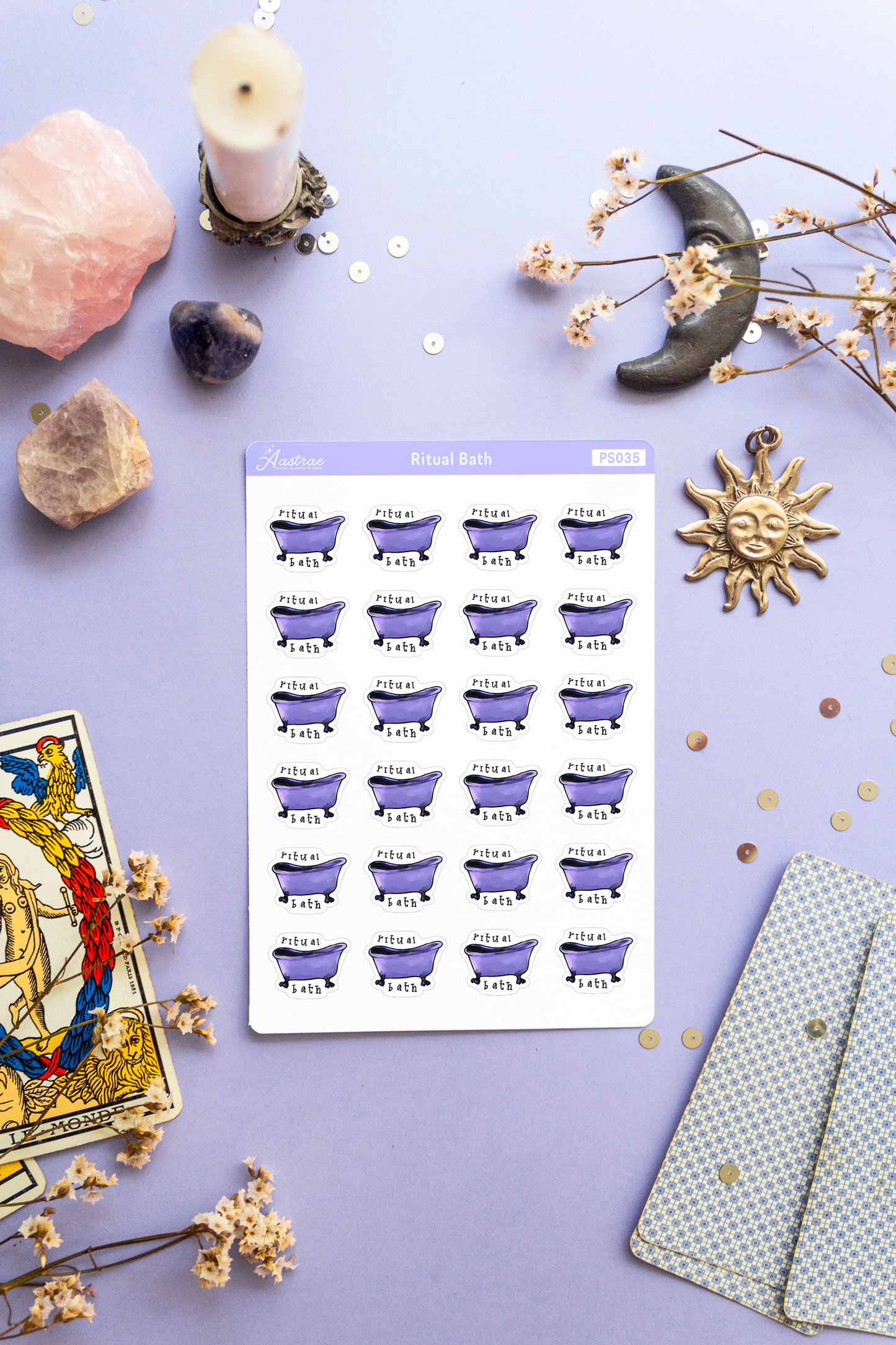 Ritual Bath Planner Stickers