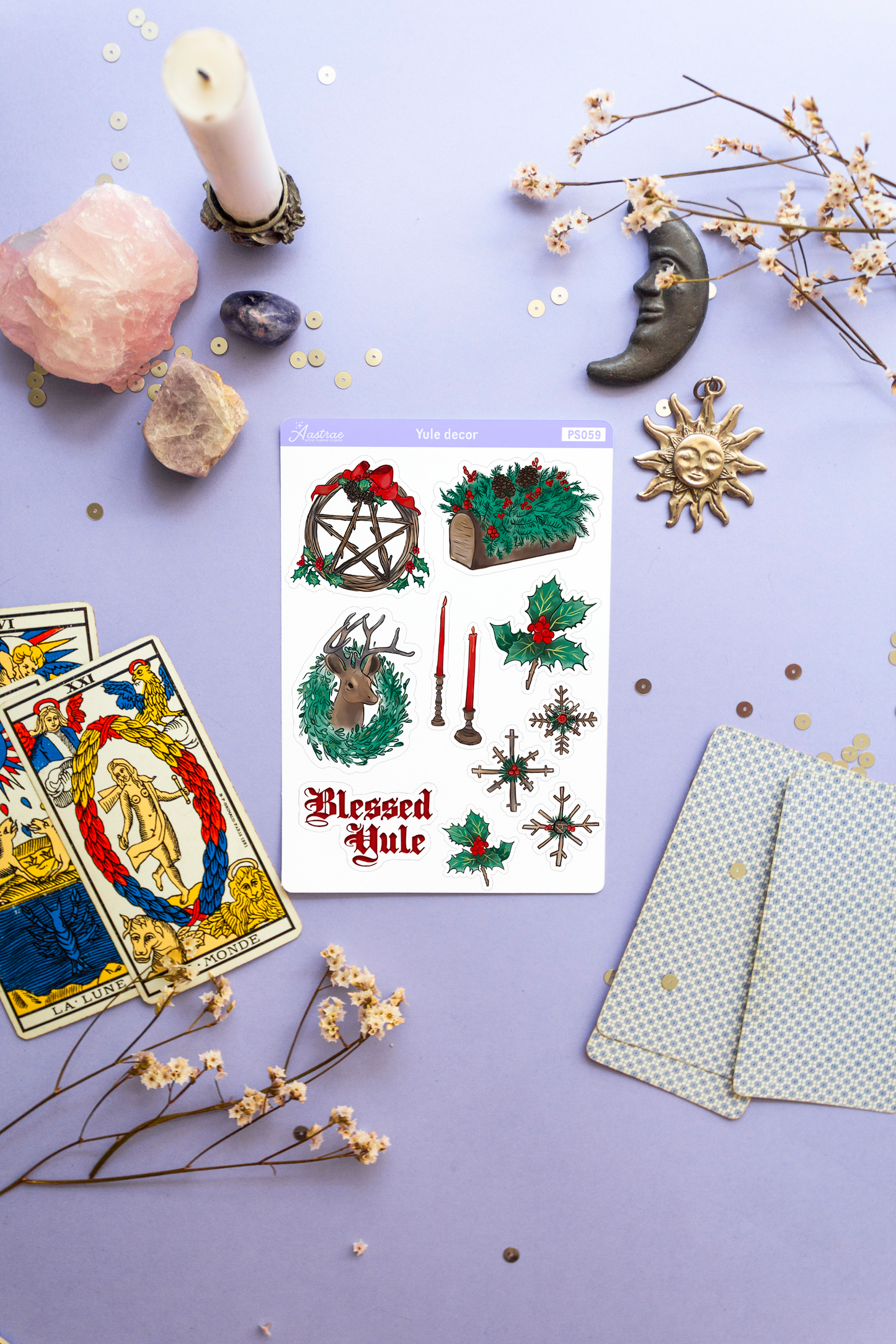 Yule Planner Stickers