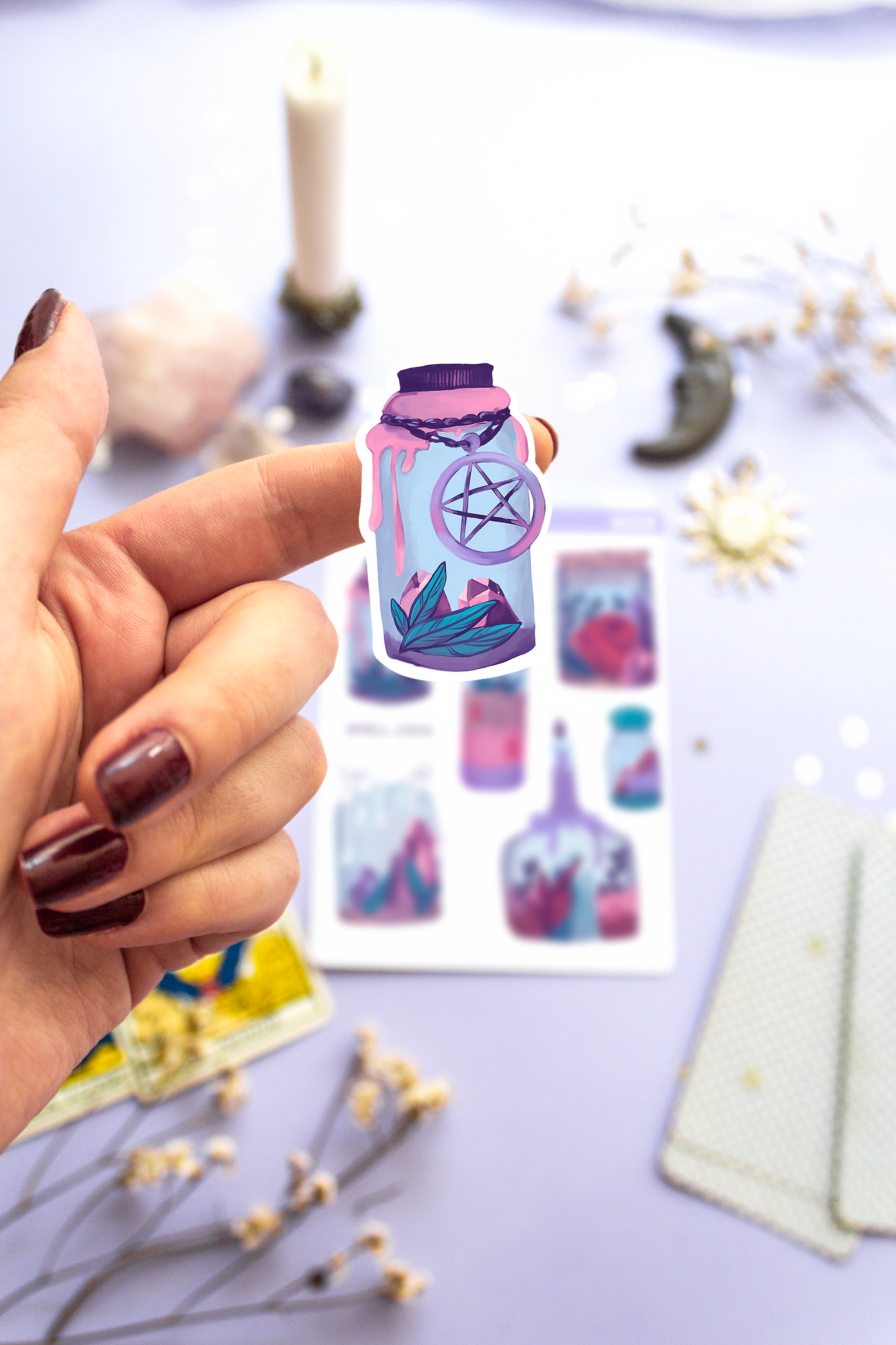 Witch Spell Jars Stickers