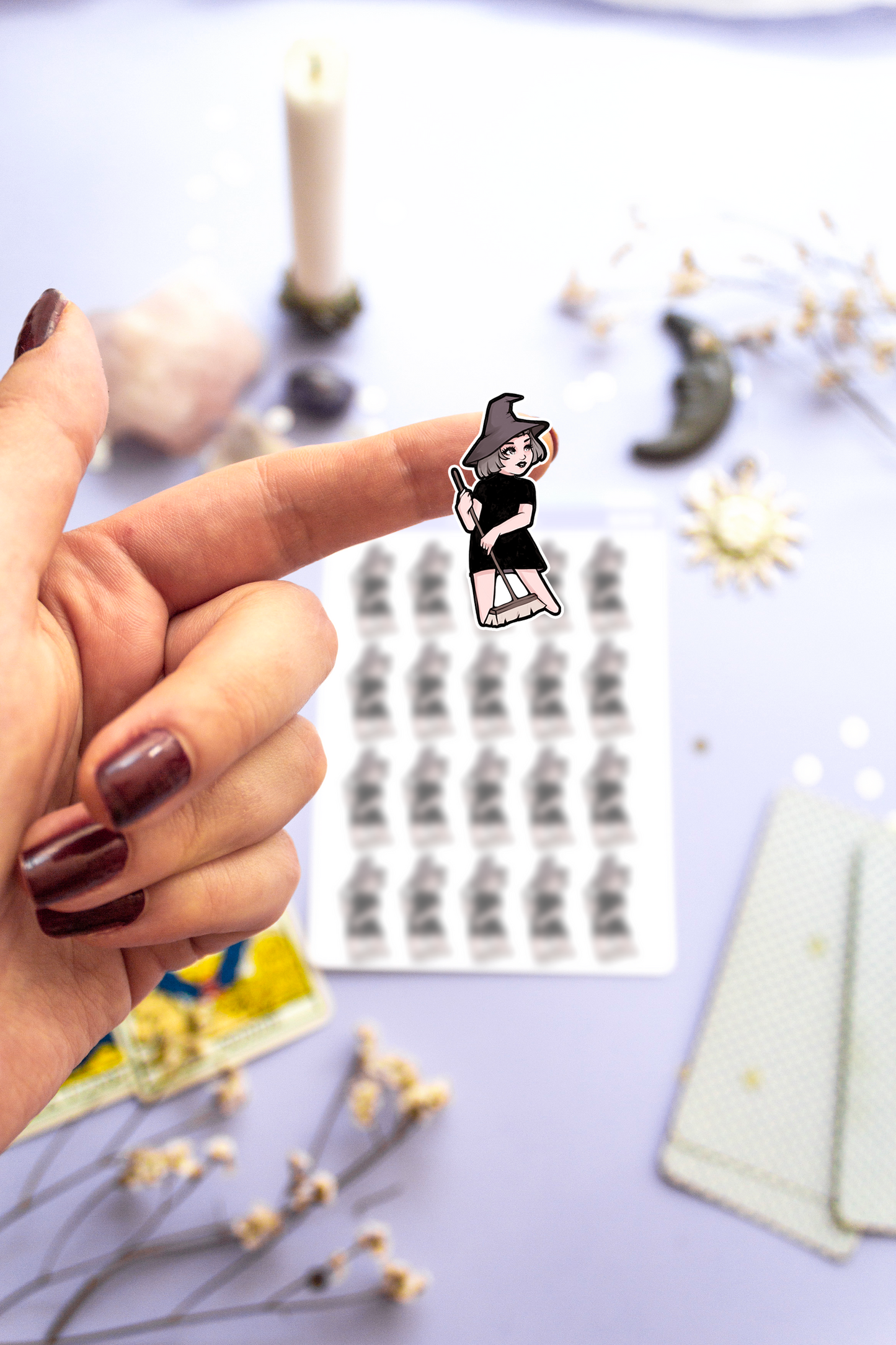 Cleaning Witch Planner Stickers