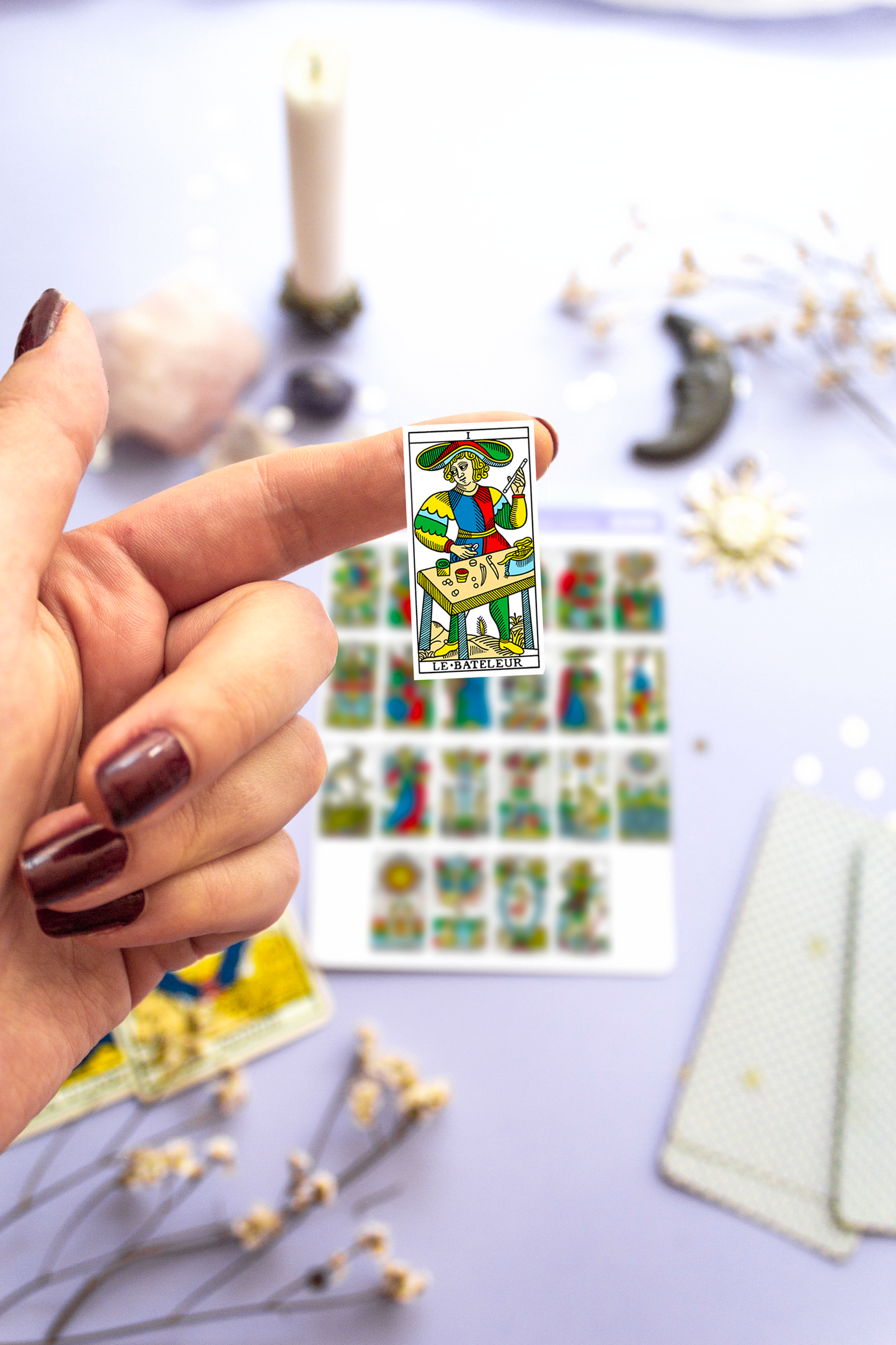 Tarot de Marseille Stickers for Journaling