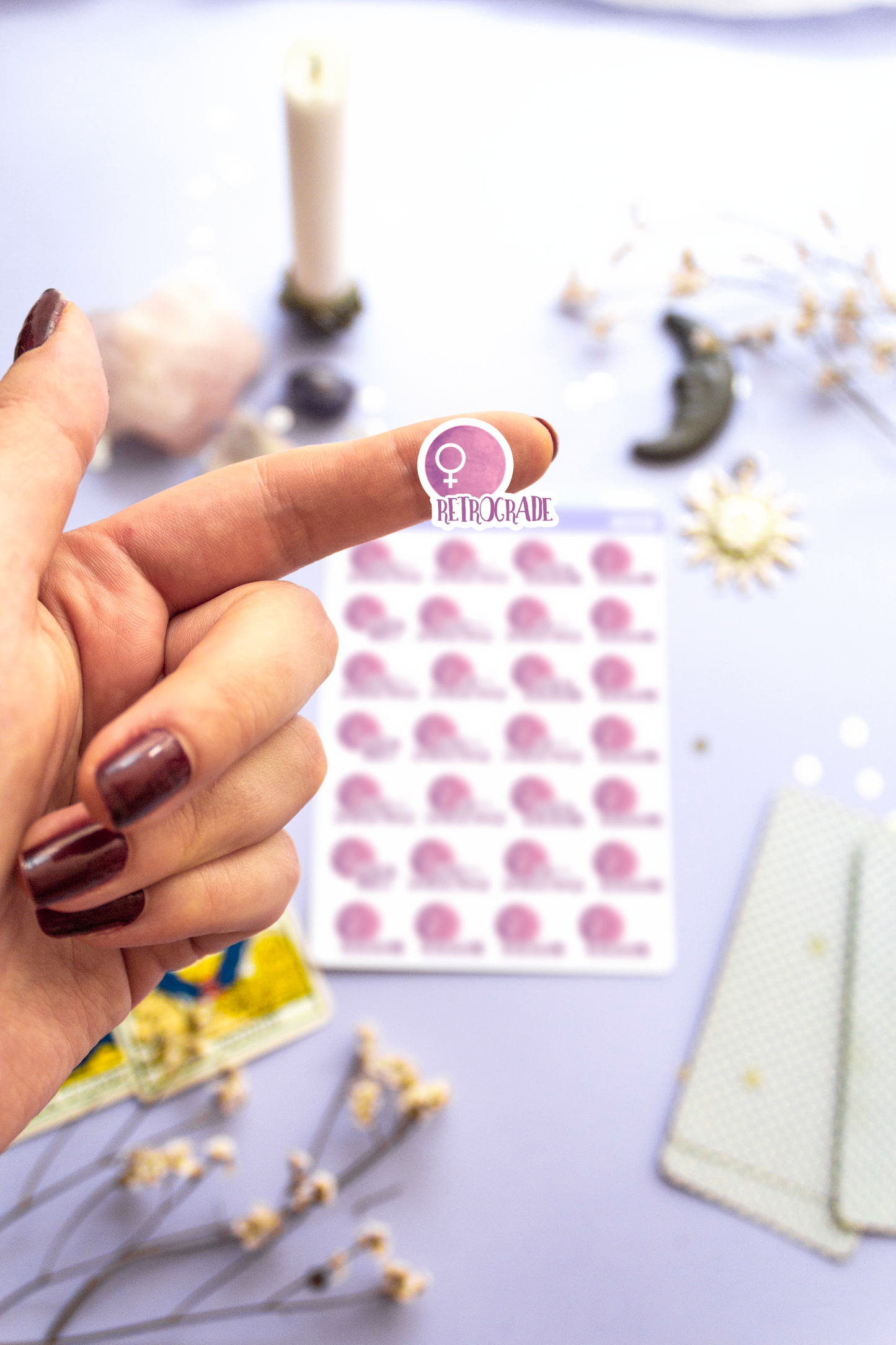 Venus Retrograde Stickers for Planner