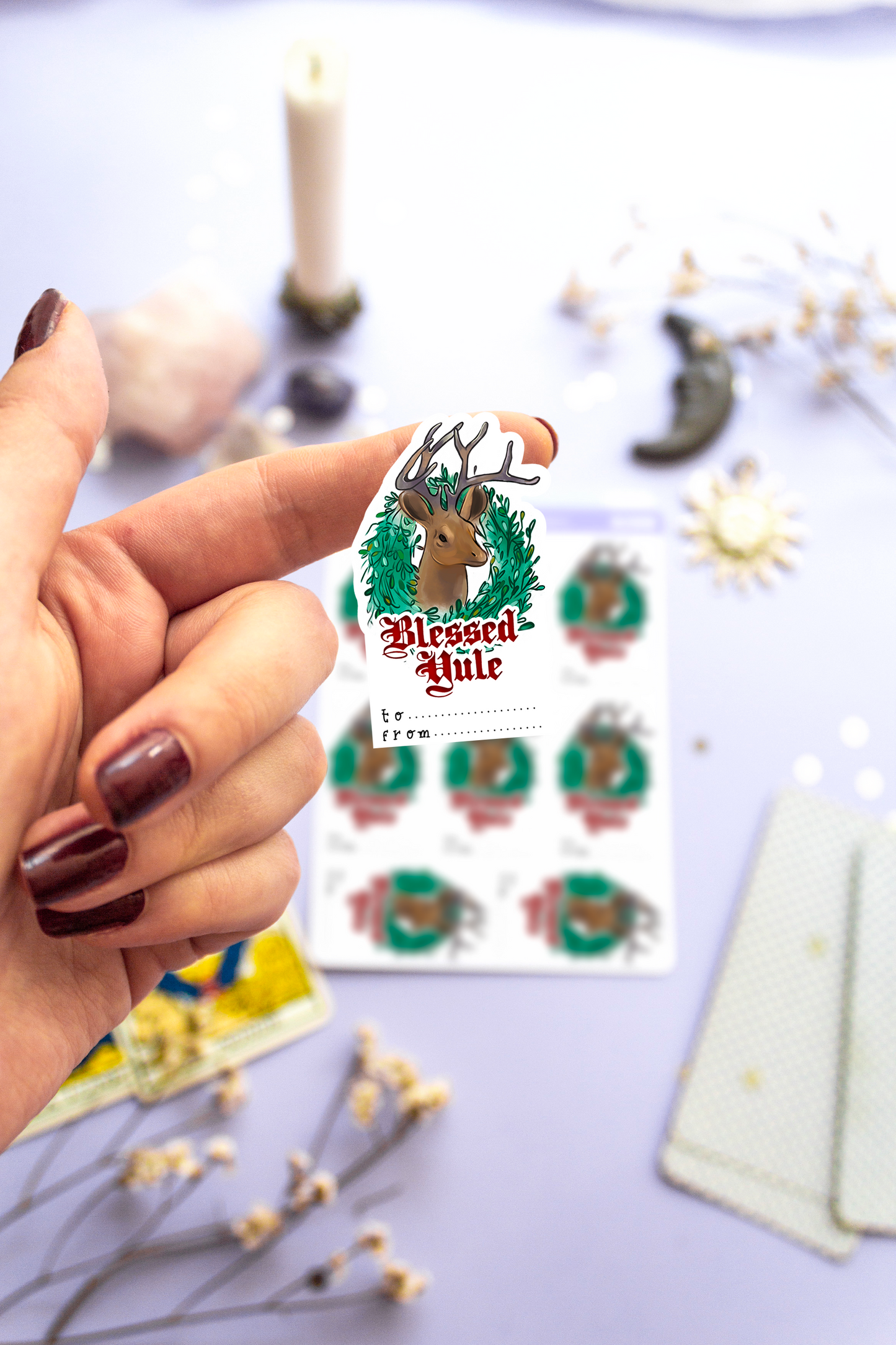 Yule Gift Tags Sticker Sheet