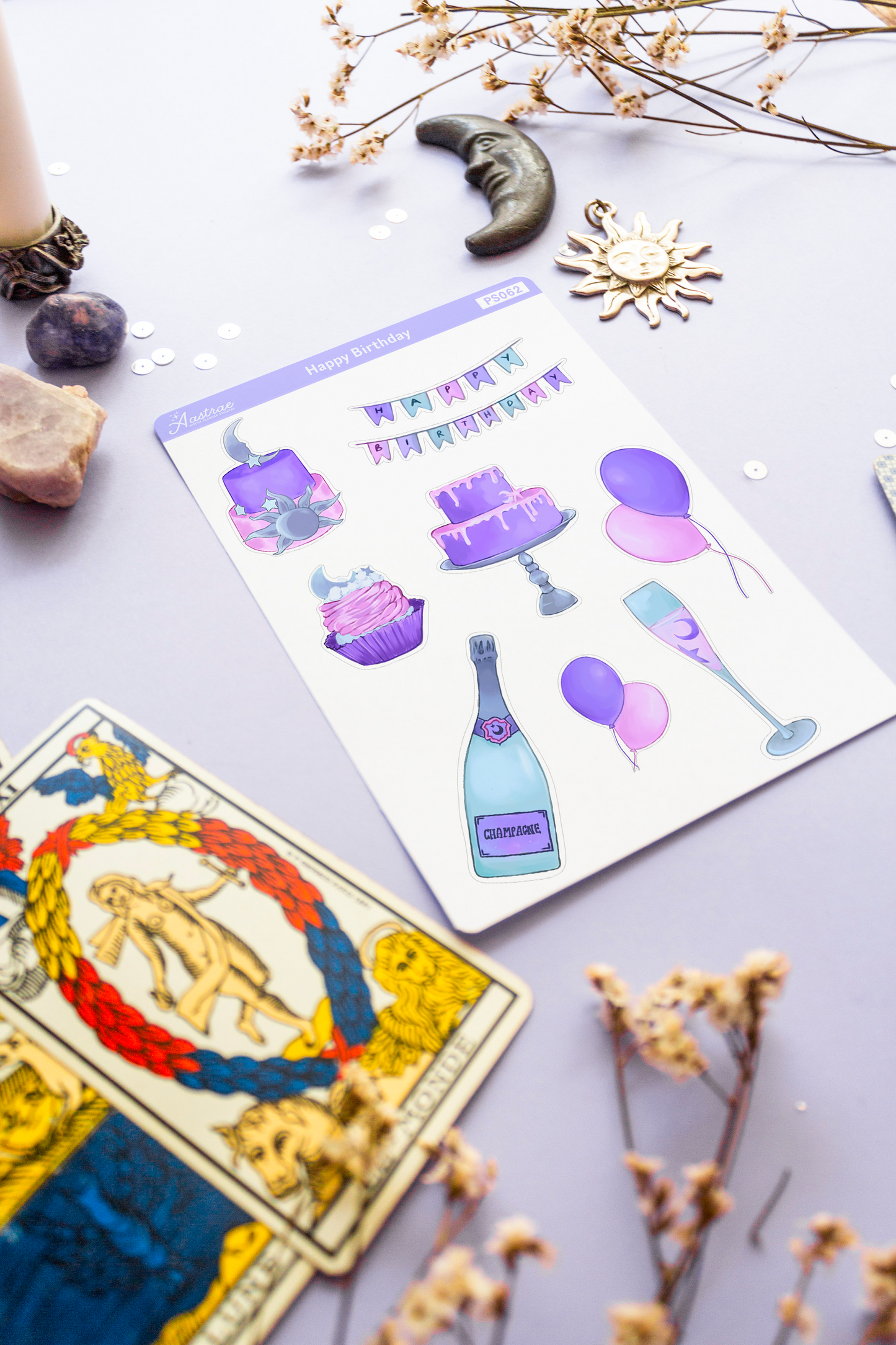 Witchy Birthday Planner Stickers